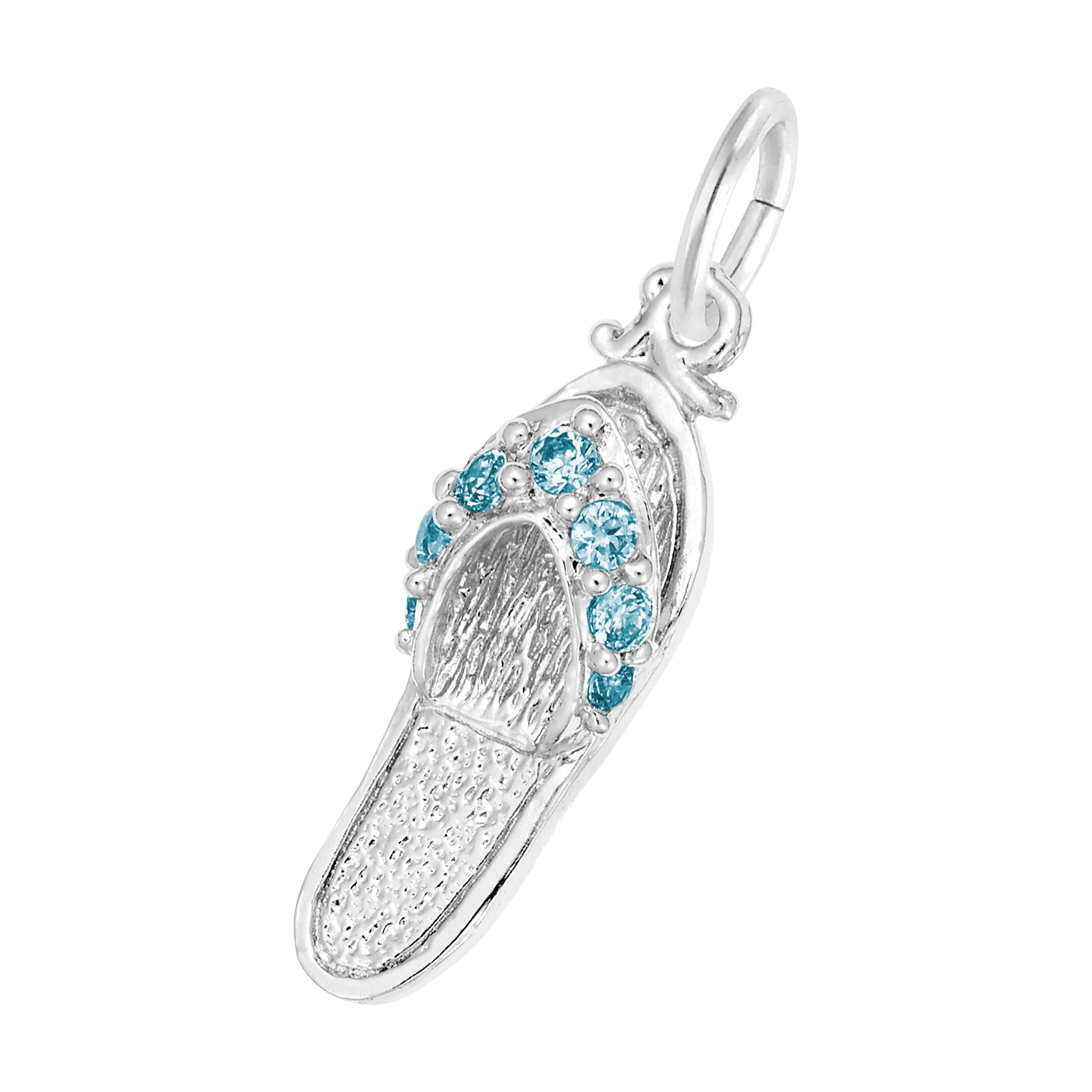 Rembrandt Charms - Sandal with Birthstones Charm Series - 2730