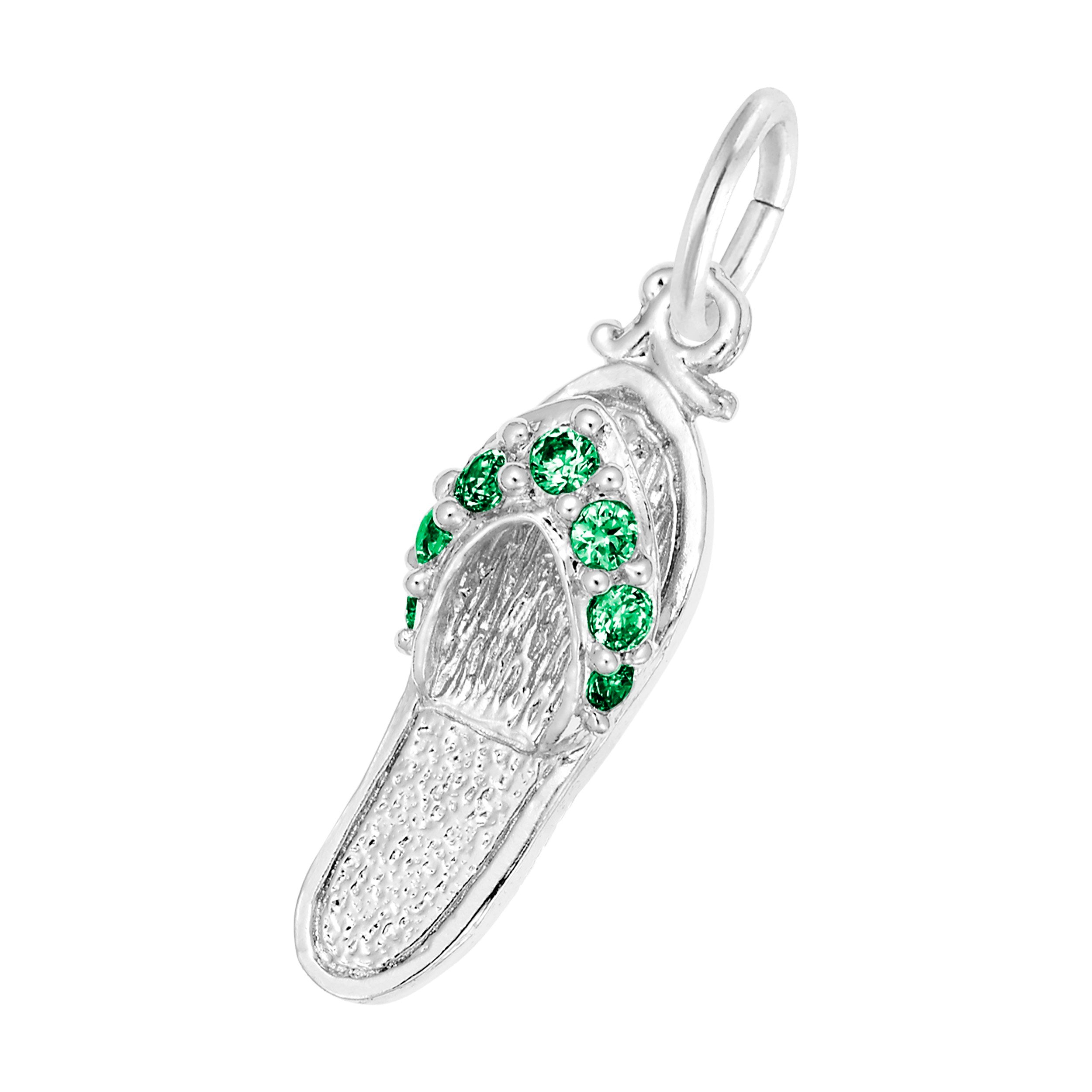 Rembrandt Charms - Sandal with Birthstones Charm Series - 2730