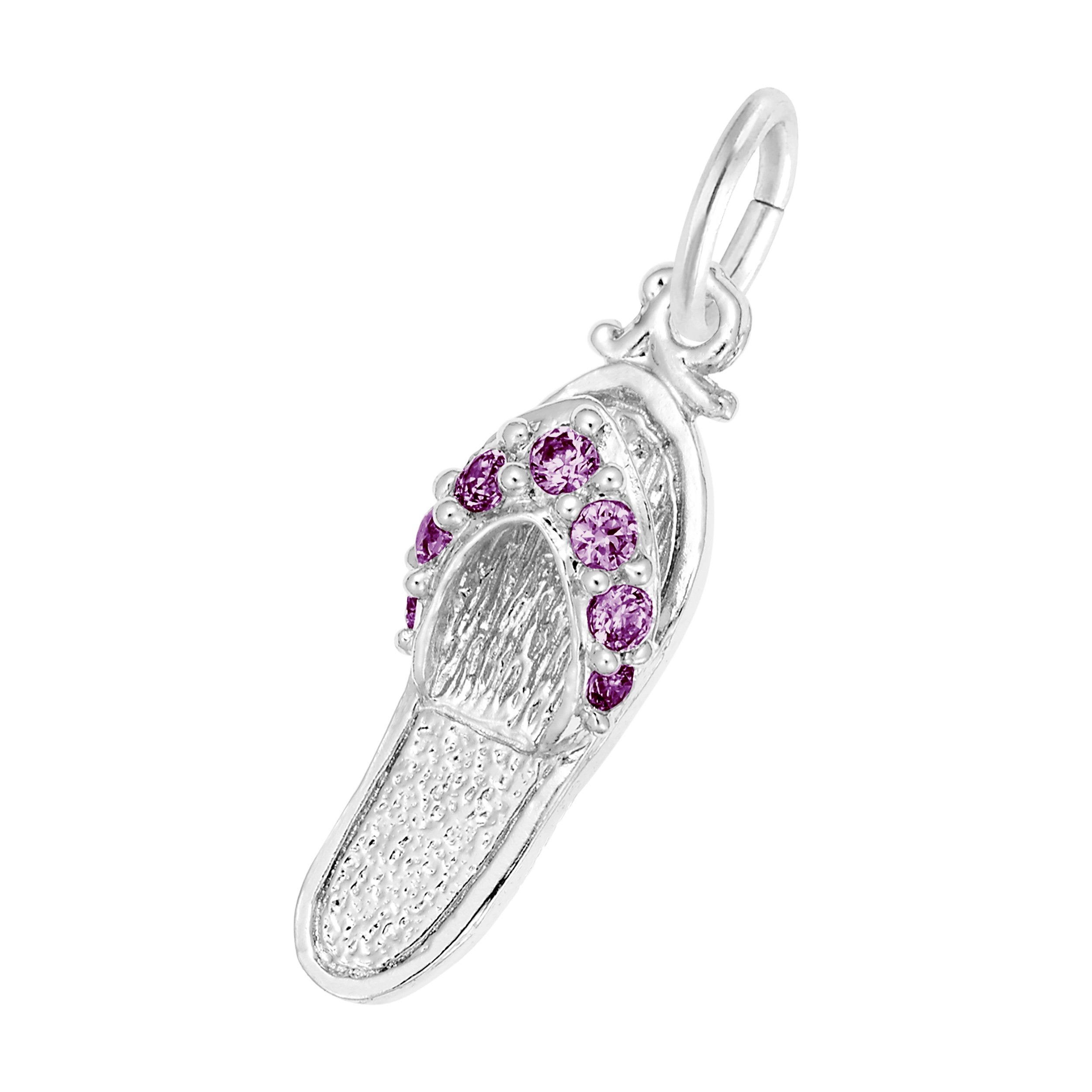 Rembrandt Charms - Sandal with Birthstones Charm Series - 2730