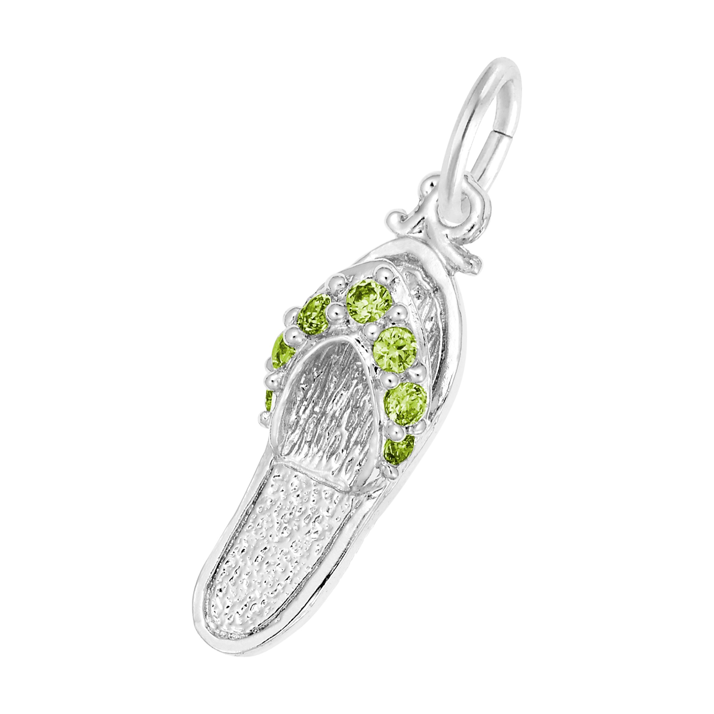 Rembrandt Charms - Sandal with Birthstones Charm Series - 2730