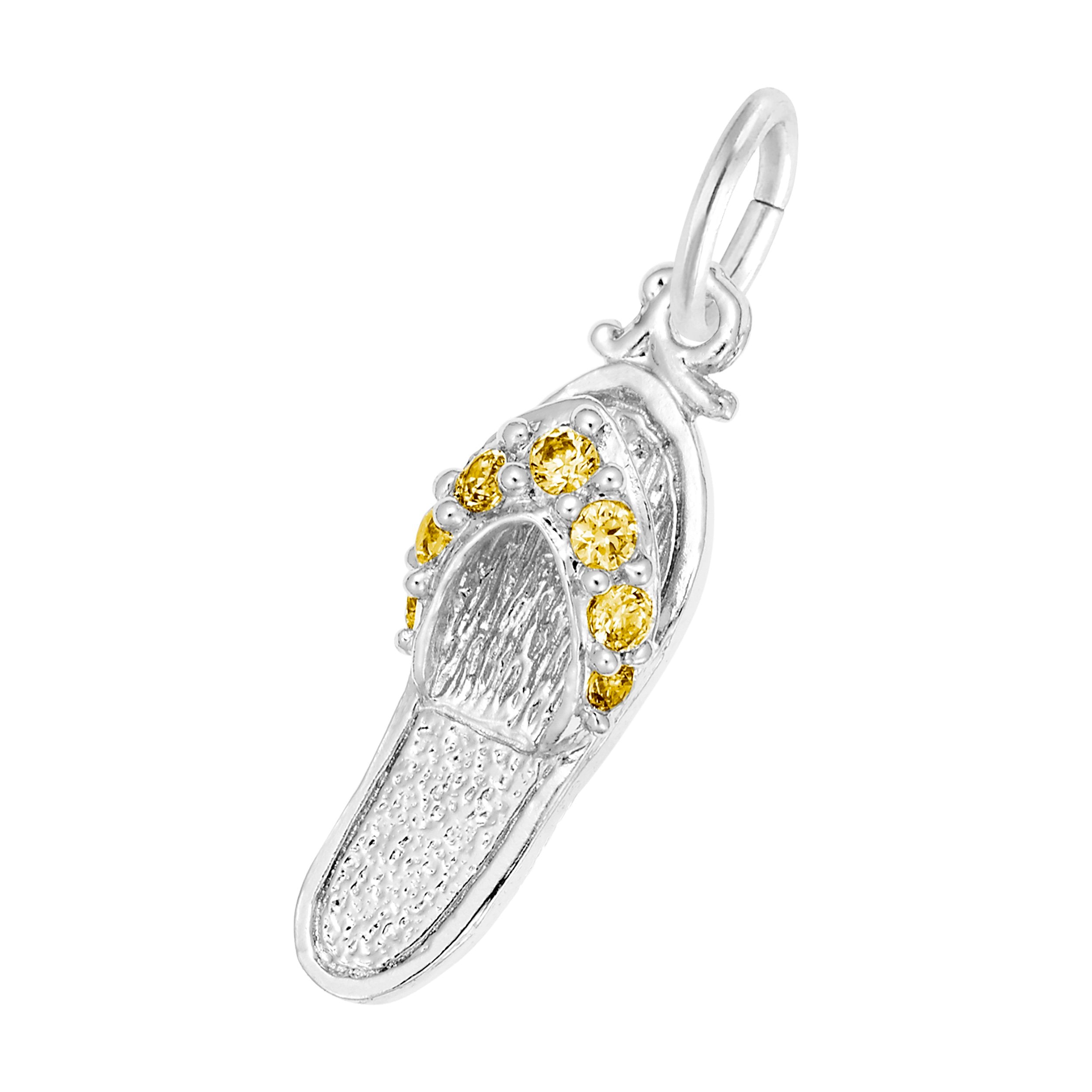 Rembrandt Charms - Sandal with Birthstones Charm Series - 2730