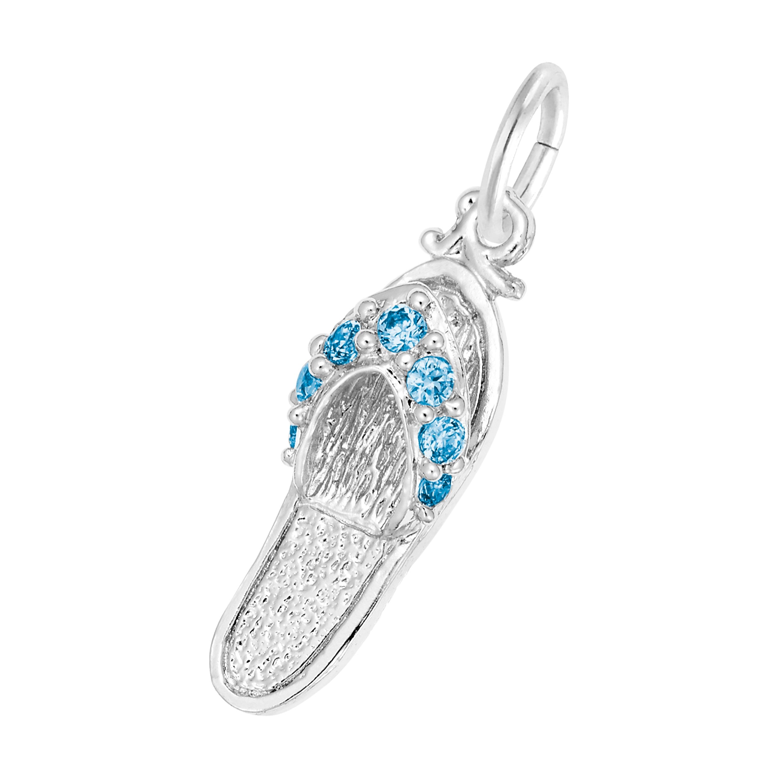 Rembrandt Charms - Sandal with Birthstones Charm Series - 2730
