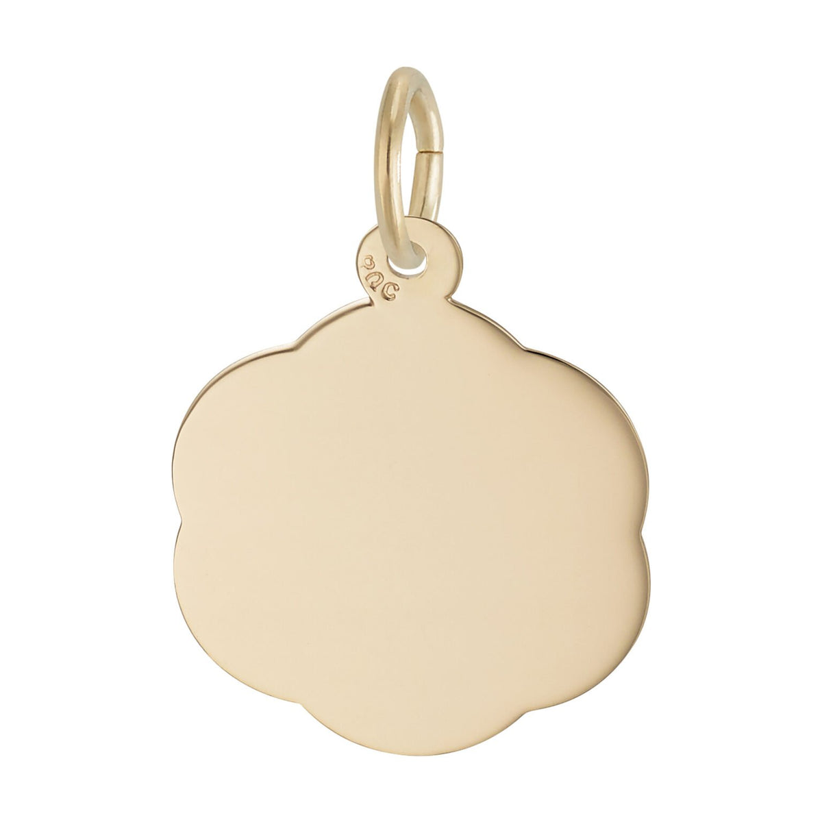 Rembrandt Charms - Godmother Scalloped Disc Charm - 3207 Rembrandt Charms Charm Birmingham Jewelry 