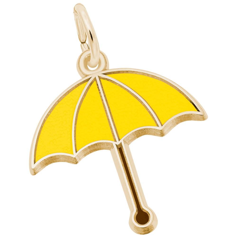 Rembrandt Charms - Painted Umbrella Charm - 3572-001 Rembrandt Charms Charm Birmingham Jewelry 