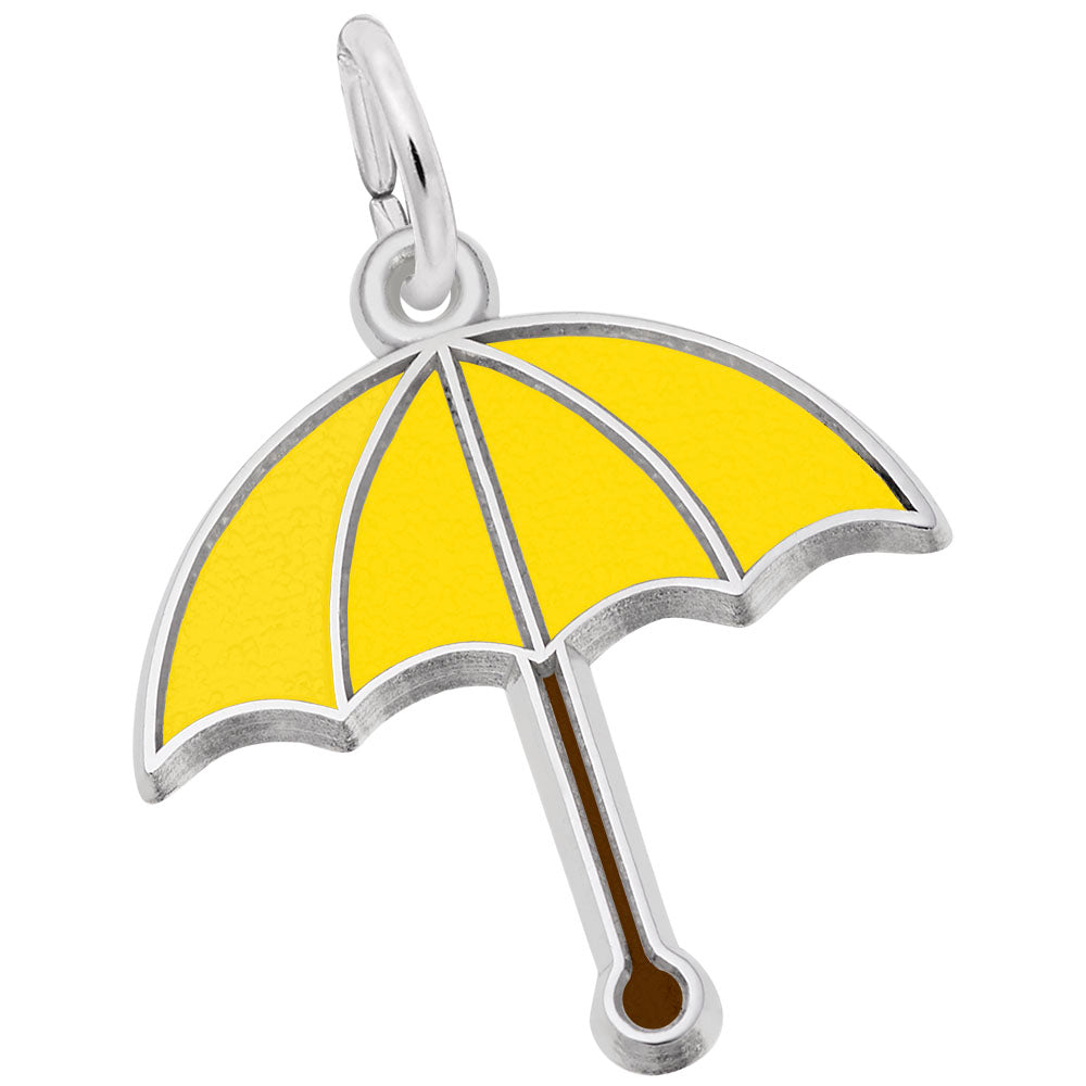 Rembrandt Charms - Painted Umbrella Charm - 3572-001 Rembrandt Charms Charm Birmingham Jewelry 