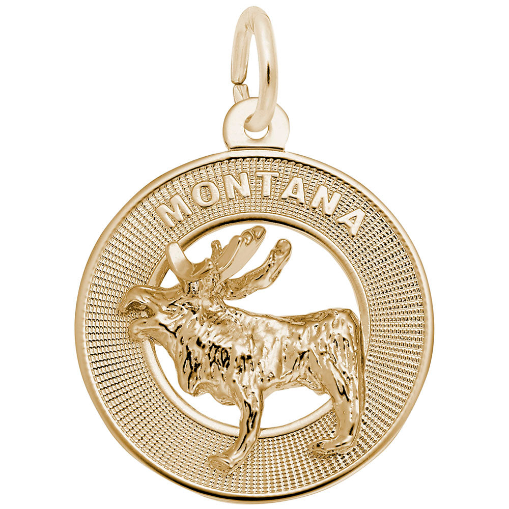 Rembrandt Charms - Montana Moose Ring Charm - 4074