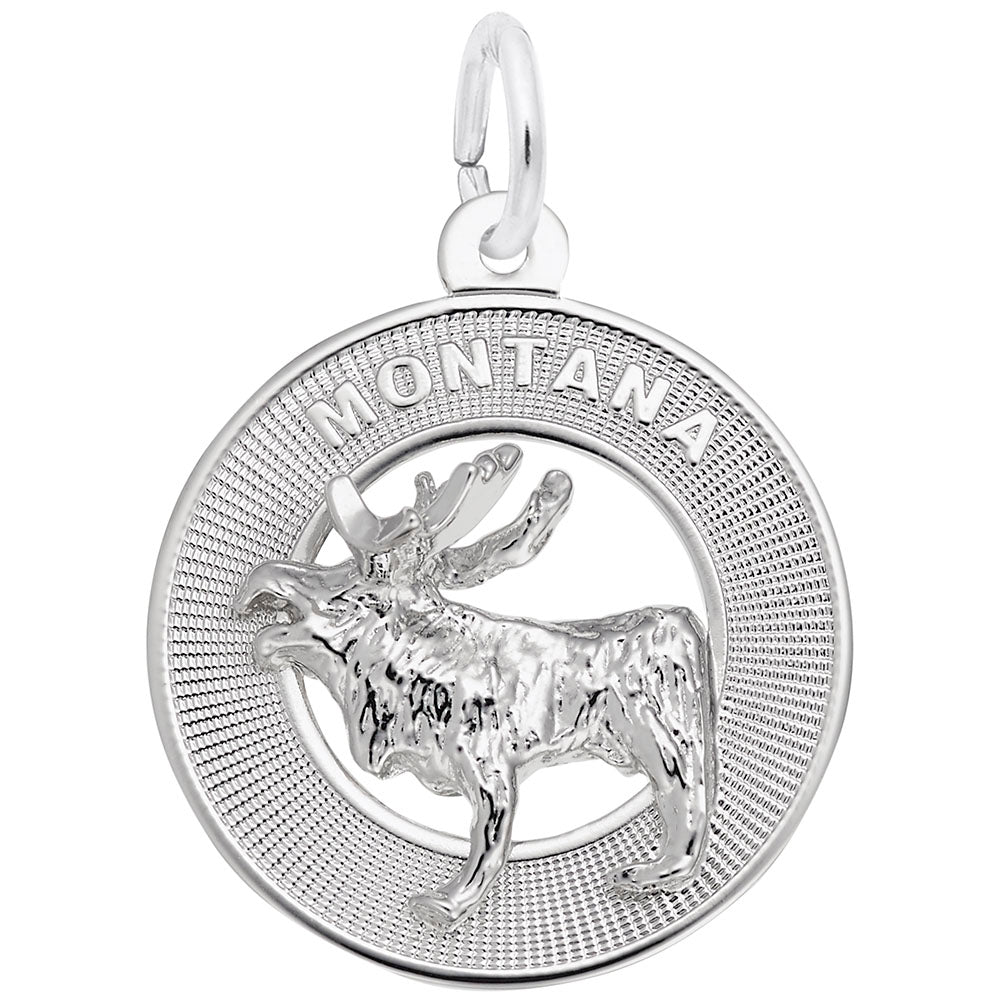 Rembrandt Charms - Montana Moose Ring Charm - 4074