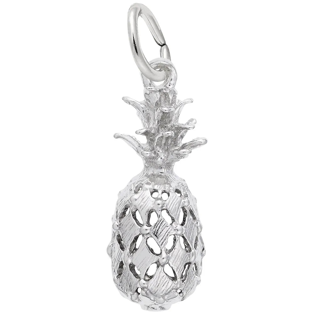 Rembrandt Charms - Hawaiian Pineapple Charm - 4211 Rembrandt Charms Charm Birmingham Jewelry 