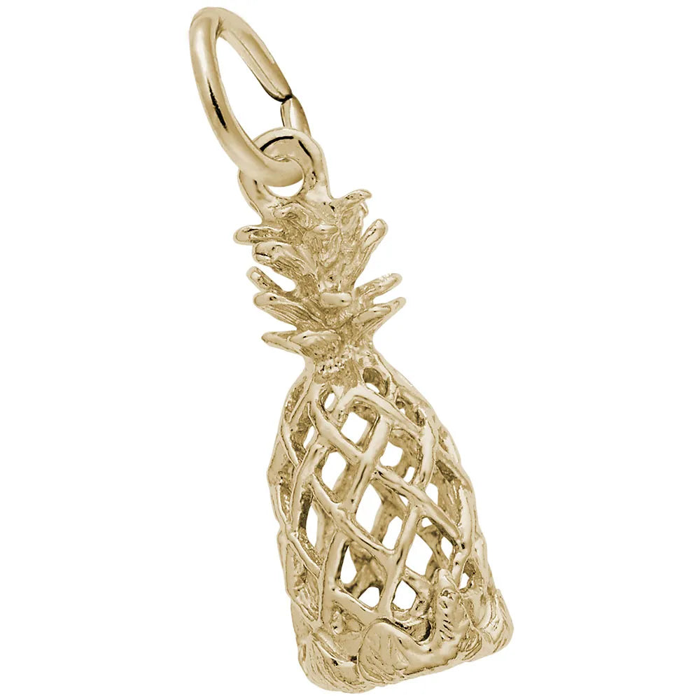 Rembrandt Charms - Hollow Pineapple Charm - 4212