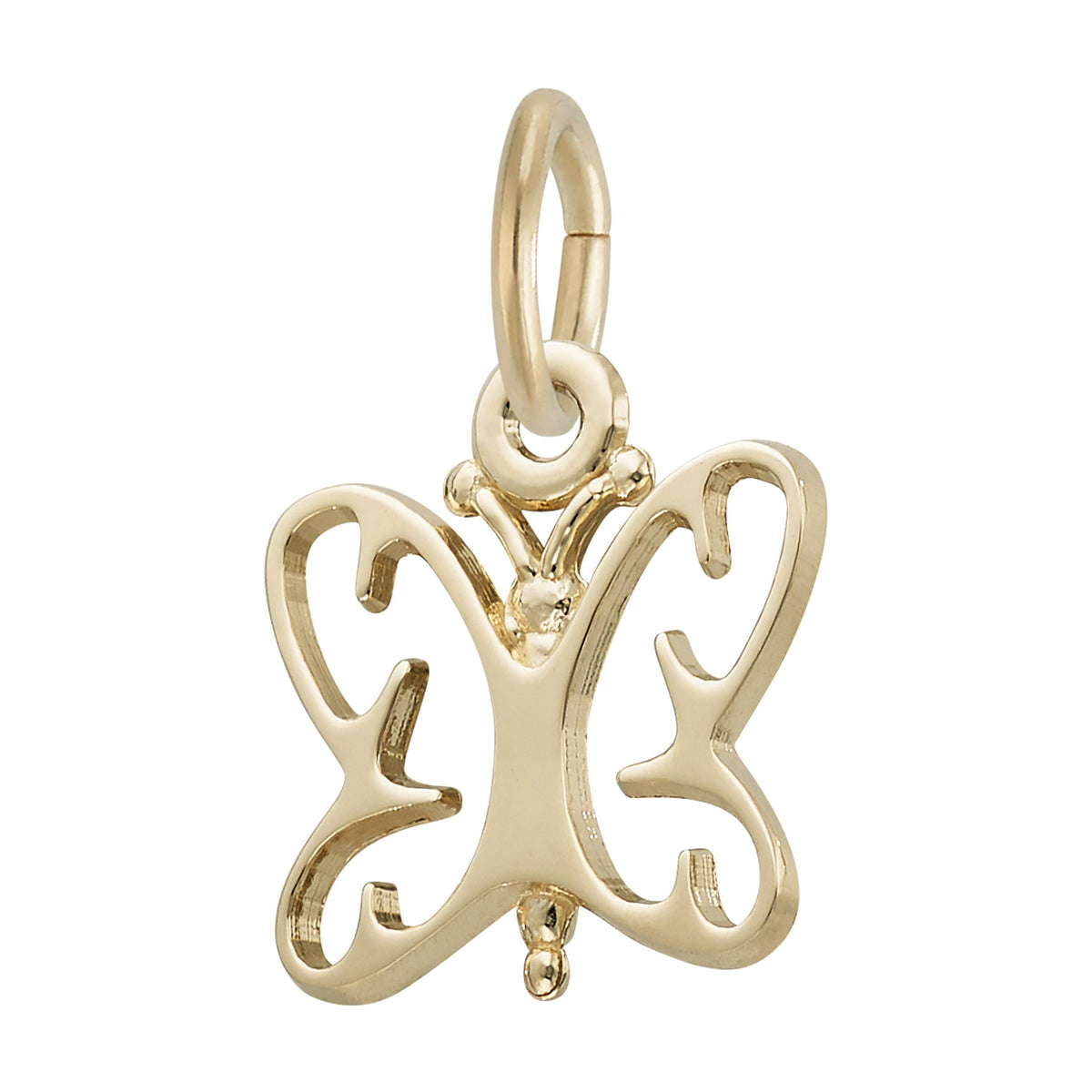Rembrandt Charms - Small Butterfly Charm - 4501 Rembrandt Charms Charm Birmingham Jewelry 