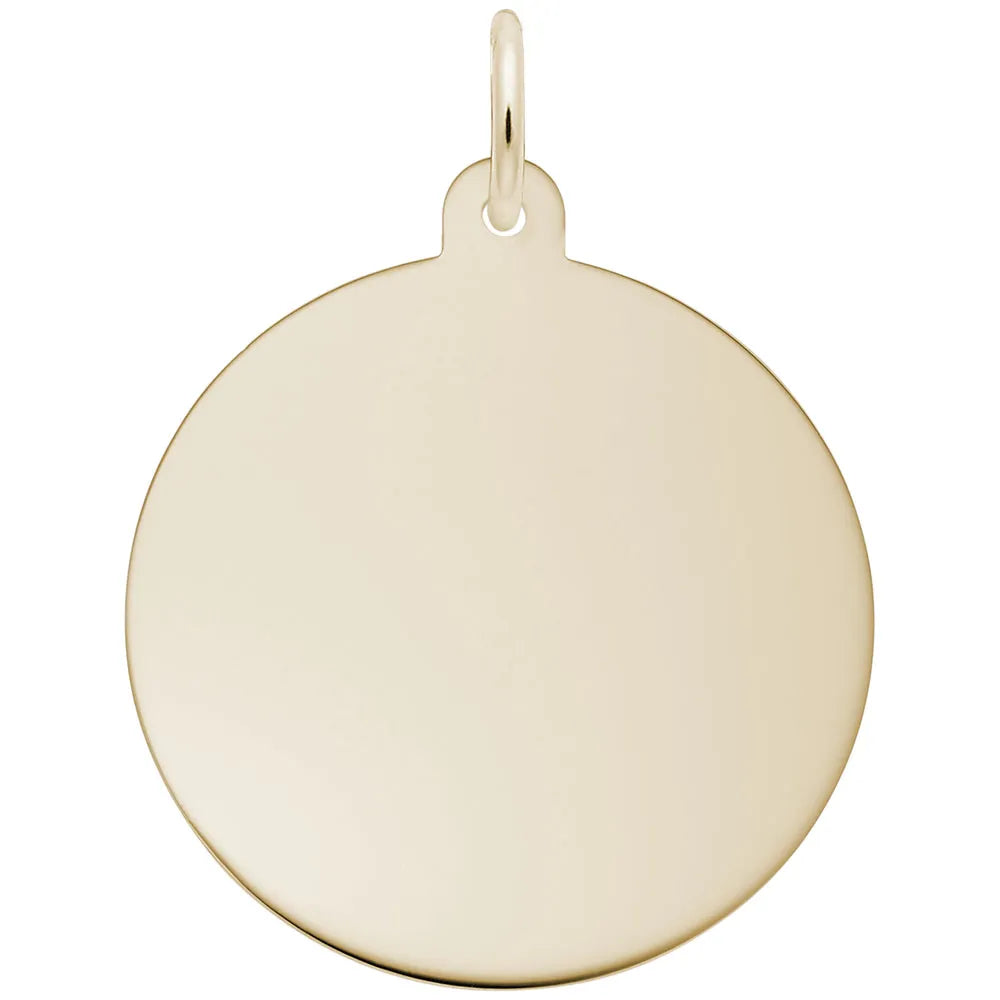 Rembrandt Charms - Large Round Disc-Classic Series Charm - 4602
