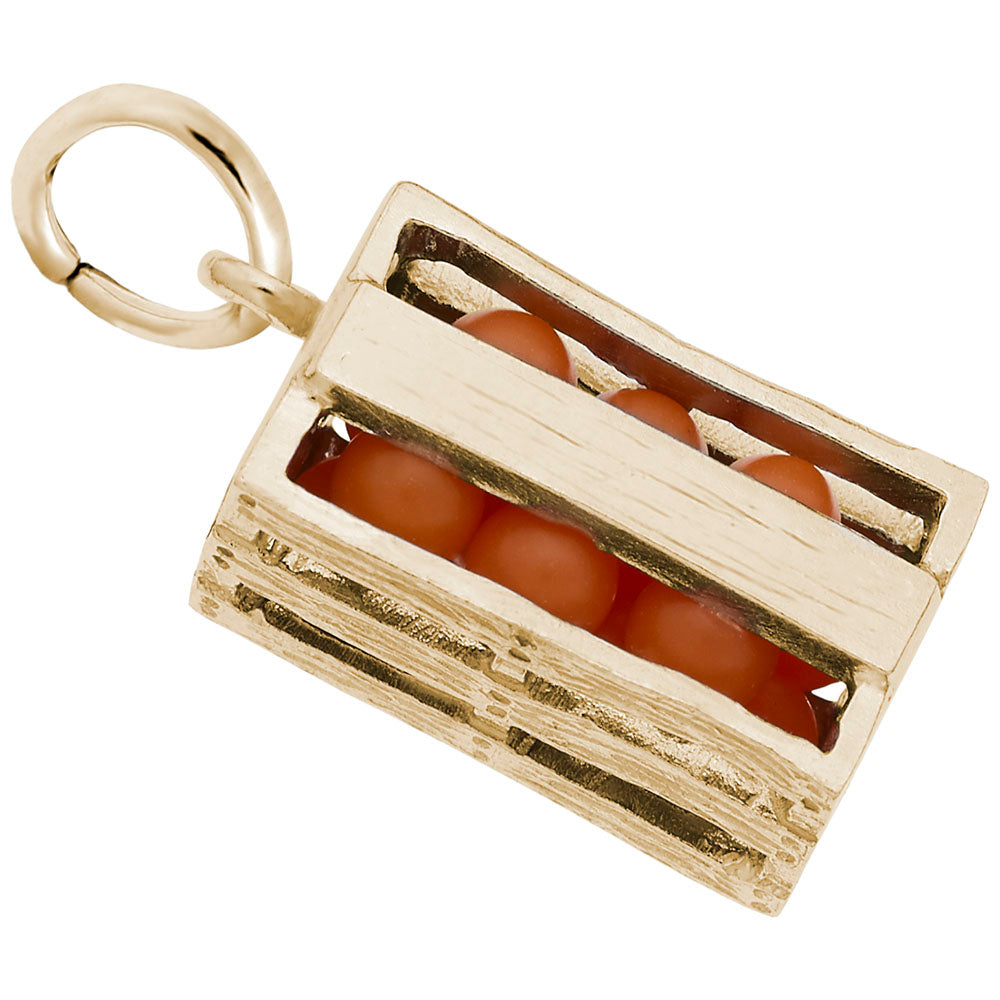 Rembrandt Charms - Orange Crate Charm - 4971