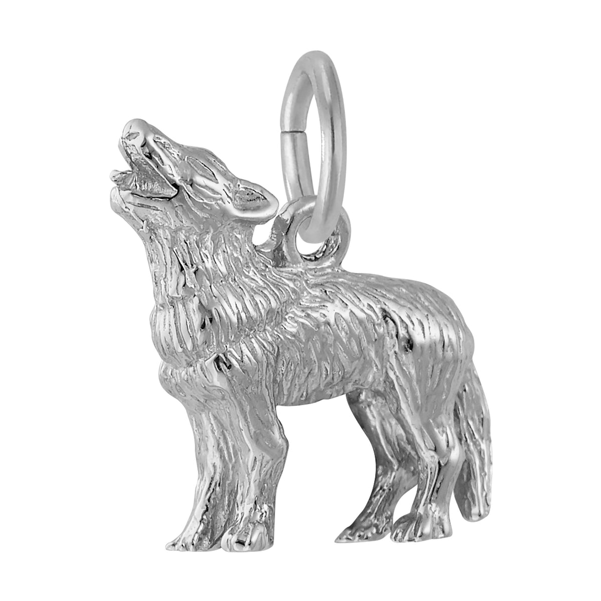 Rembrandt Charms - Wolf Charm - 6185 Rembrandt Charms Charm Birmingham Jewelry 