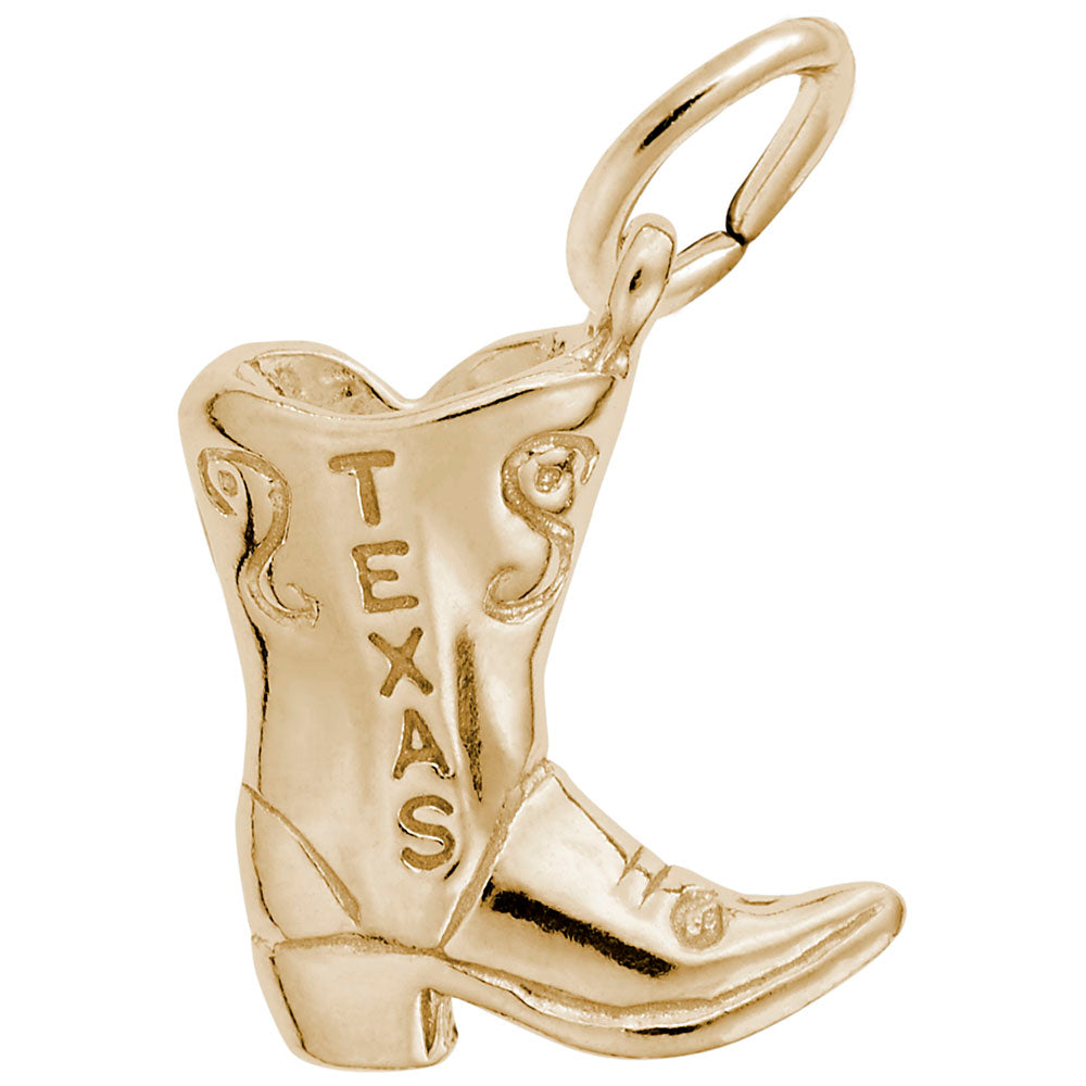 Rembrandt Charms - Texas Cowboy Boot Charm - 6291