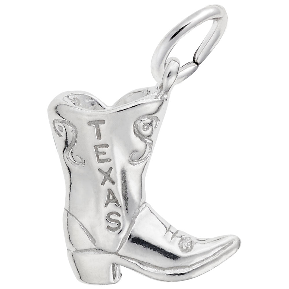 Rembrandt Charms - Texas Cowboy Boot Charm - 6291