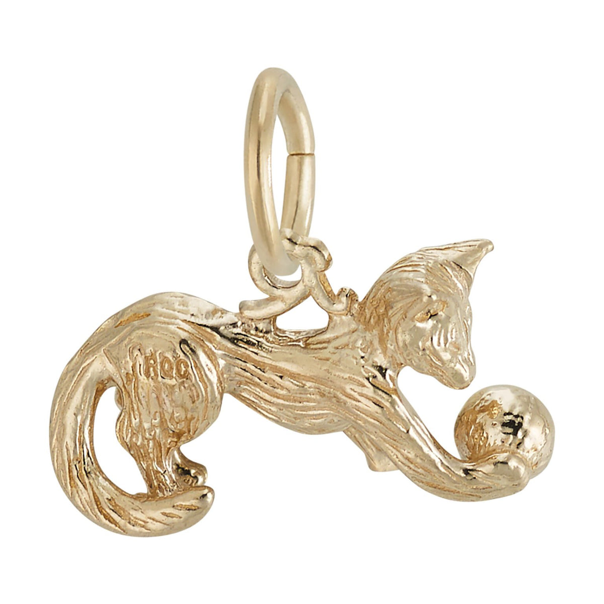 Rembrandt Charms - Playful Cat Charm - 8139 Rembrandt Charms Charm Birmingham Jewelry 