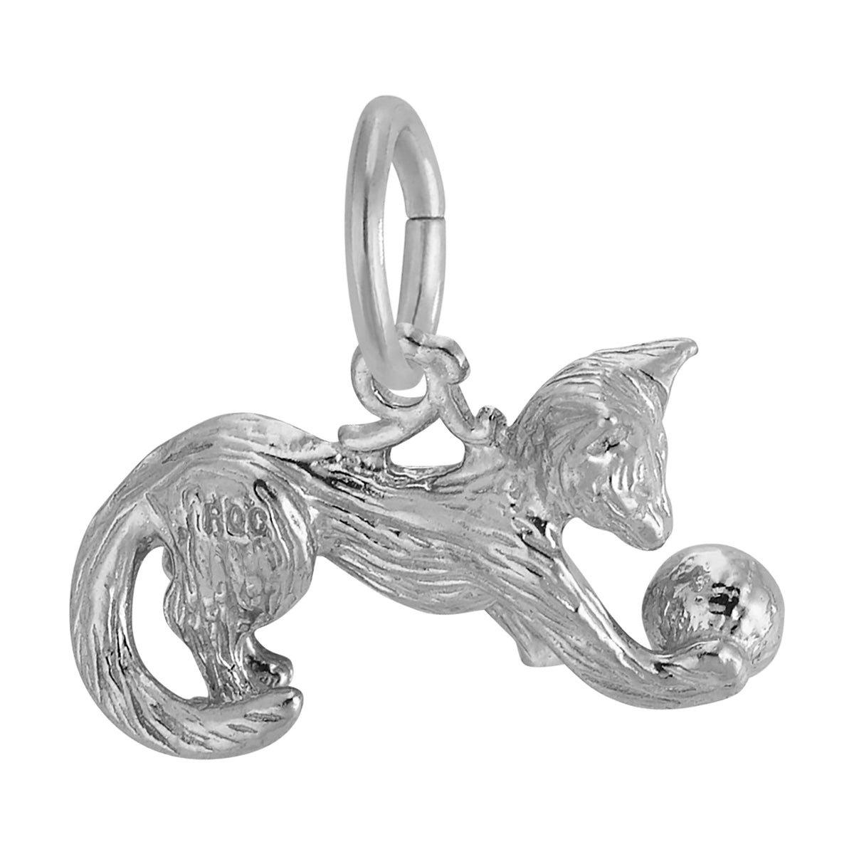 Rembrandt Charms - Playful Cat Charm - 8139 Rembrandt Charms Charm Birmingham Jewelry 