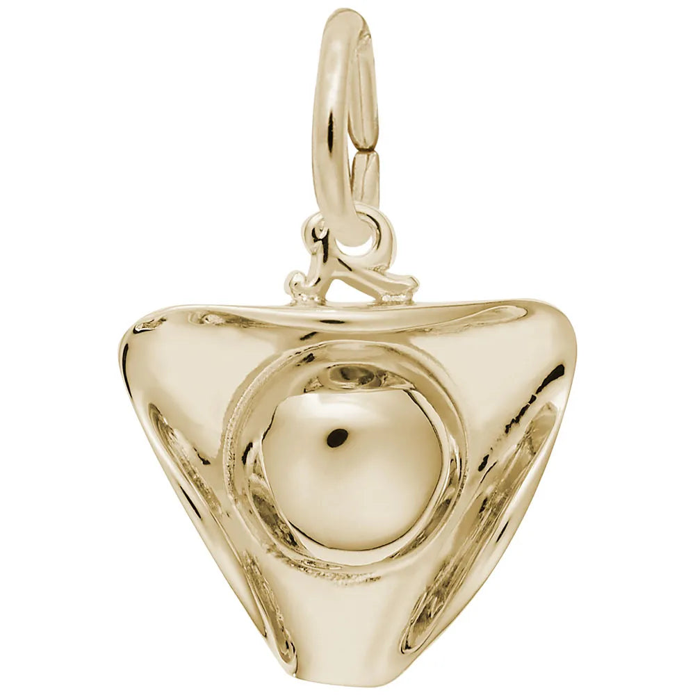 Rembrandt Charms - Tri Corner Hat Charm - 8202