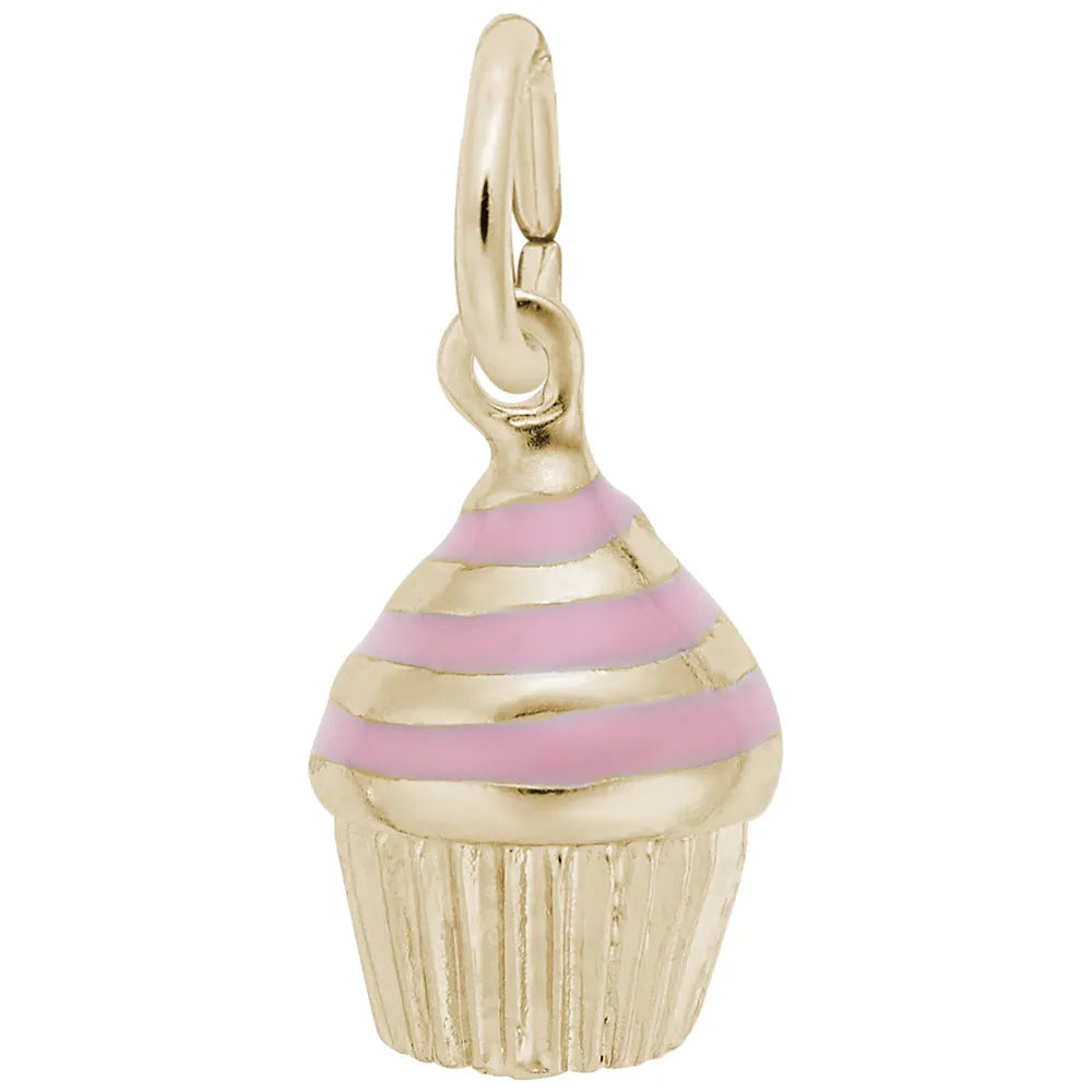 Rembrandt Charms - Swirl Cupcake Charm - 8368 Rembrandt Charms Charm Birmingham Jewelry 