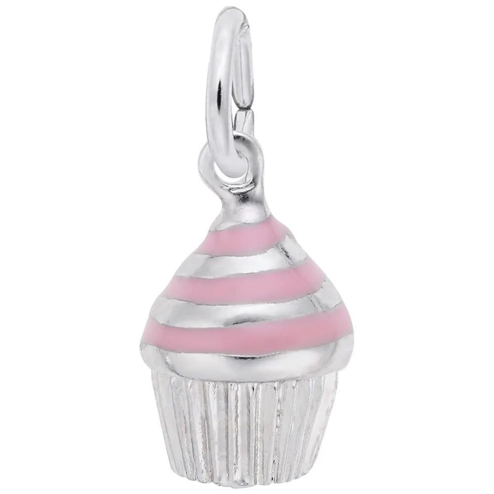 Rembrandt Charms - Swirl Cupcake Charm - 8368 Rembrandt Charms Charm Birmingham Jewelry 