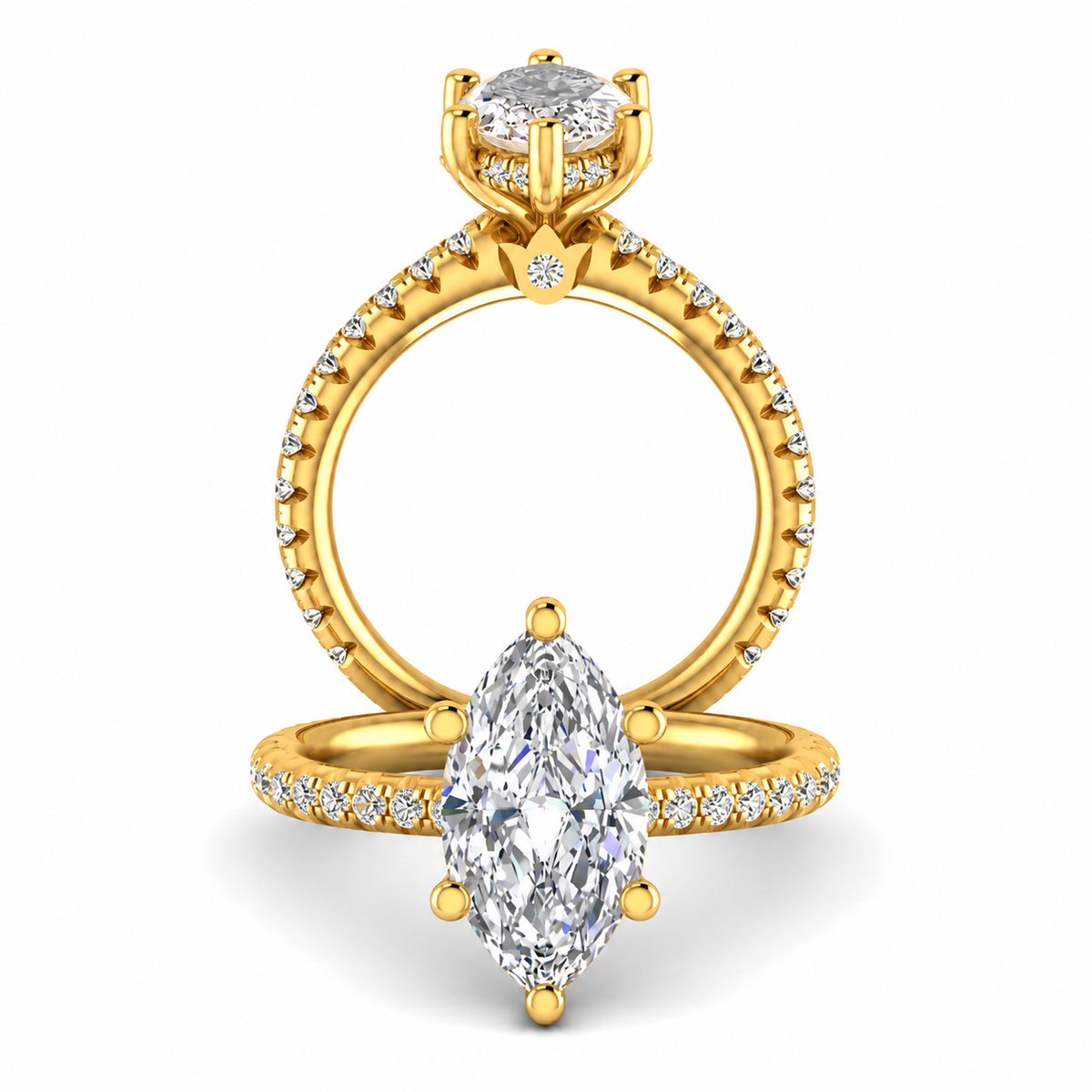 RENAISSANCE-999DBMQ-1.2 VERRAGIO Engagement Ring Birmingham Jewelry Verragio Jewelry | Diamond Engagement Ring RENAISSANCE-986R