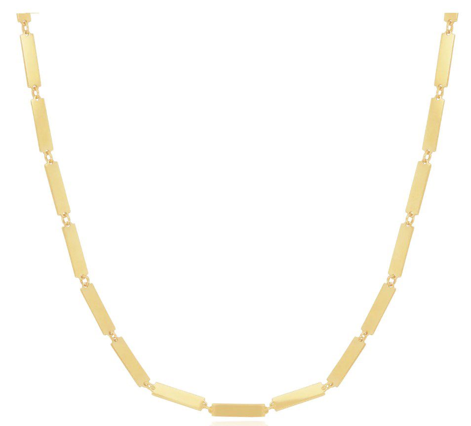 14K Yellow Gold Bar Necklace (Gold) Birmingham Jewelry Necklace Birmingham Jewelry 