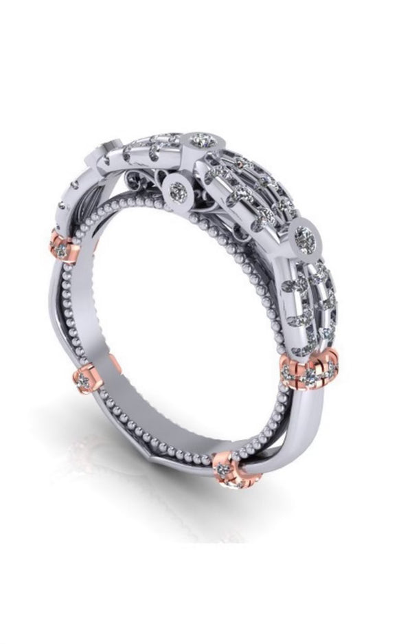 PARISIAN-DL109W VERRAGIO Wedding Band Birmingham Jewelry 