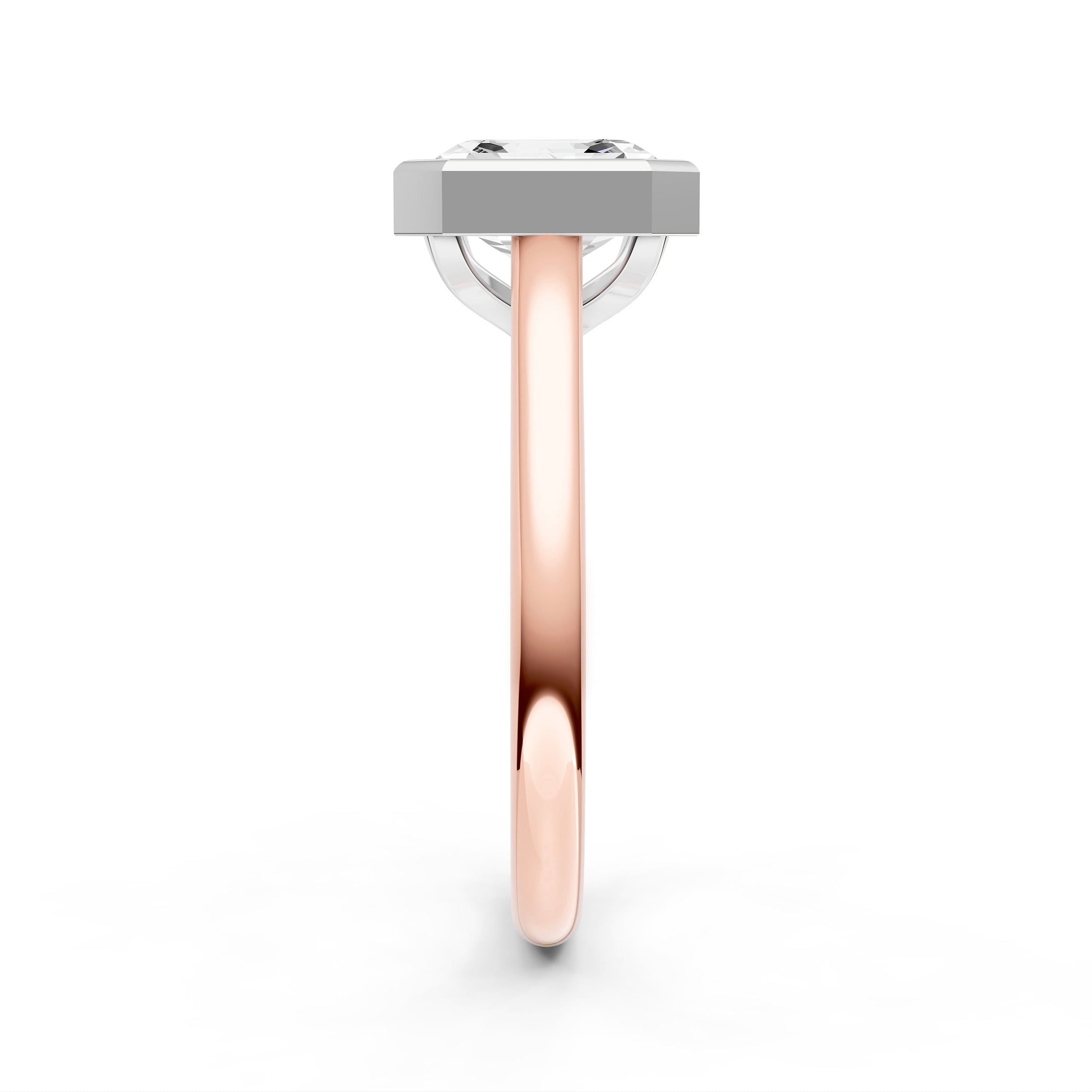 Bezel Cathedral Engagement Ring (Asscher) Birmingham Jewelry Engagement Ring Birmingham Jewelry 