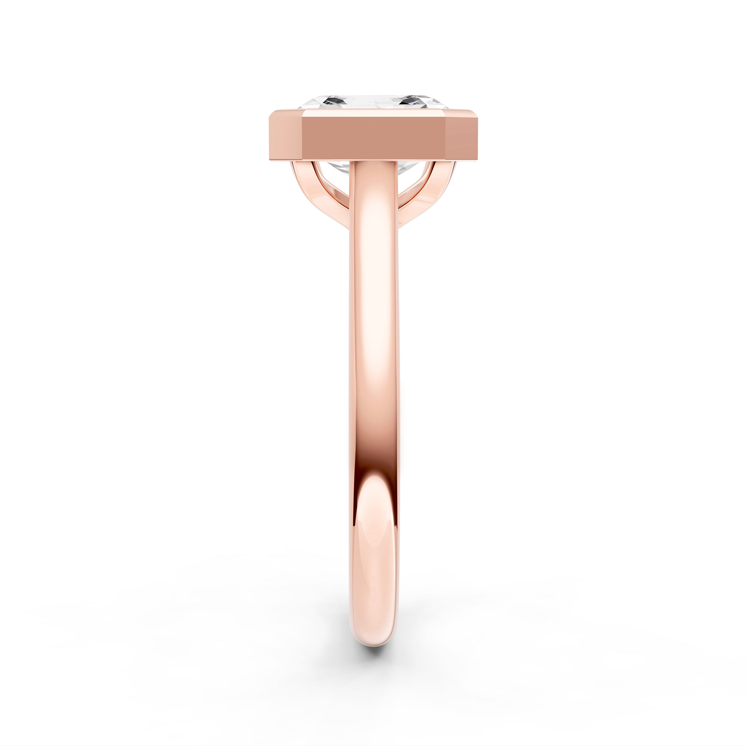 Bezel Cathedral Engagement Ring (Asscher) Birmingham Jewelry Engagement Ring Birmingham Jewelry 