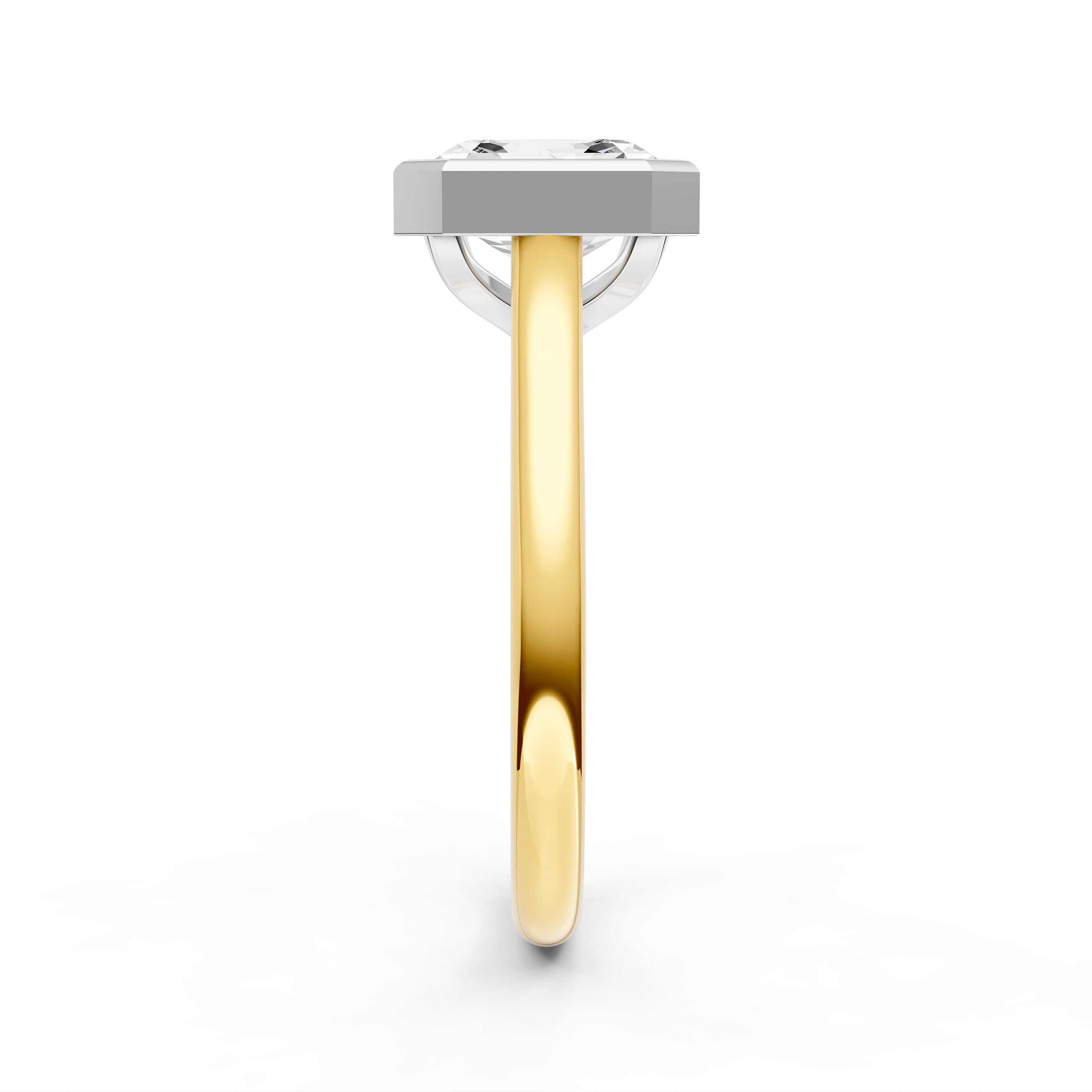 Bezel Cathedral Engagement Ring (Asscher) Birmingham Jewelry Engagement Ring Birmingham Jewelry 