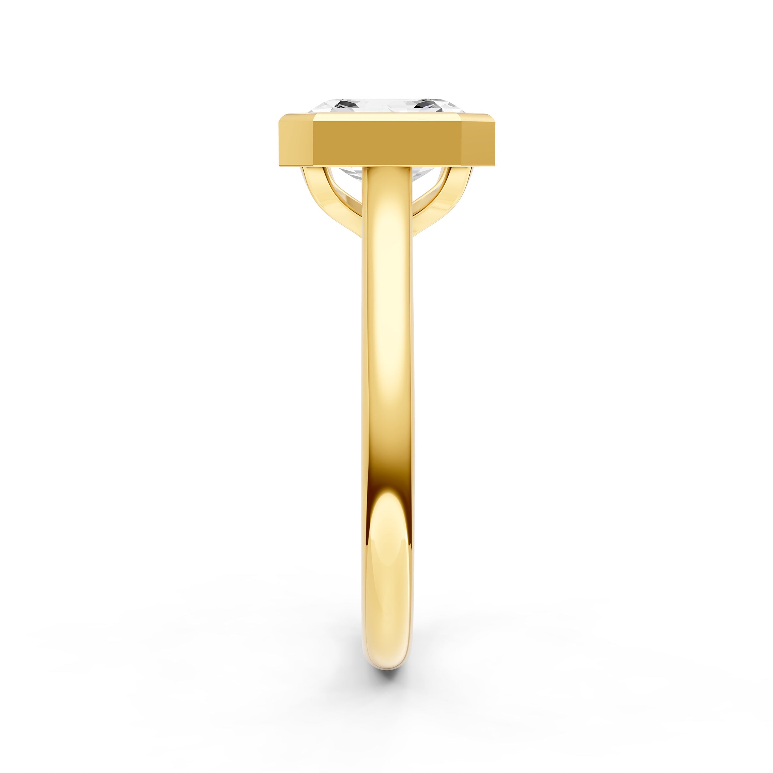 Bezel Cathedral Engagement Ring (Asscher) Birmingham Jewelry Engagement Ring Birmingham Jewelry 