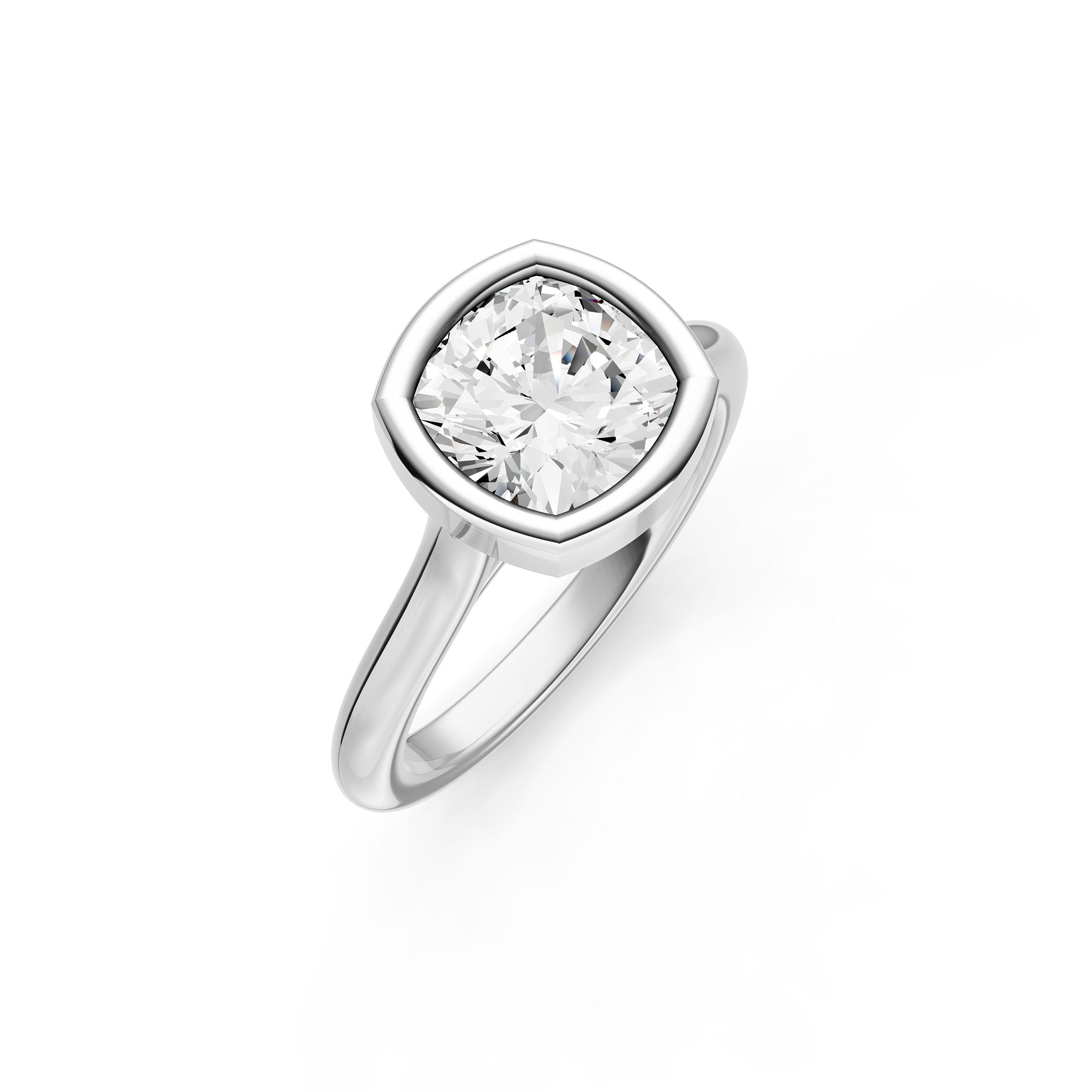 Bezel Cathedral Engagement Ring (Cushion) Birmingham Jewelry Engagement Ring Birmingham Jewelry 