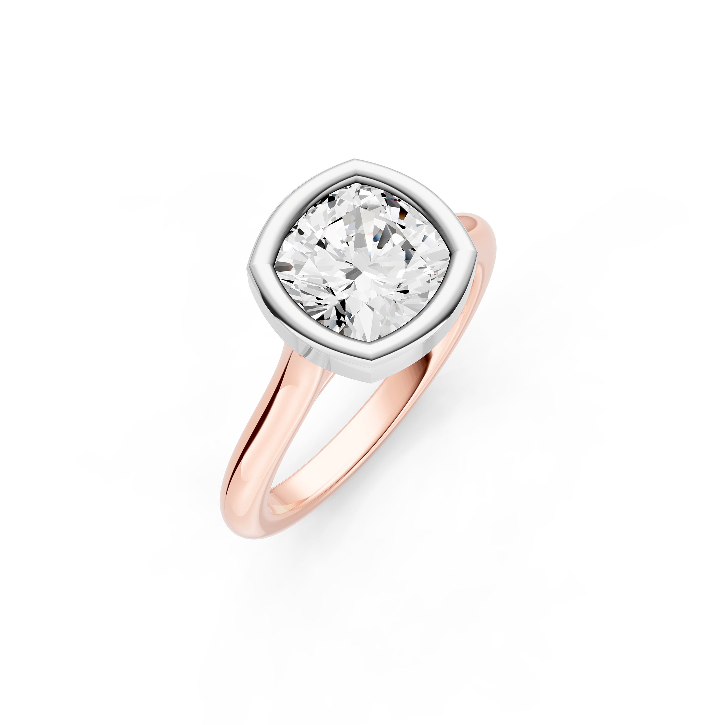 Bezel Cathedral Engagement Ring (Cushion) Birmingham Jewelry Engagement Ring Birmingham Jewelry 