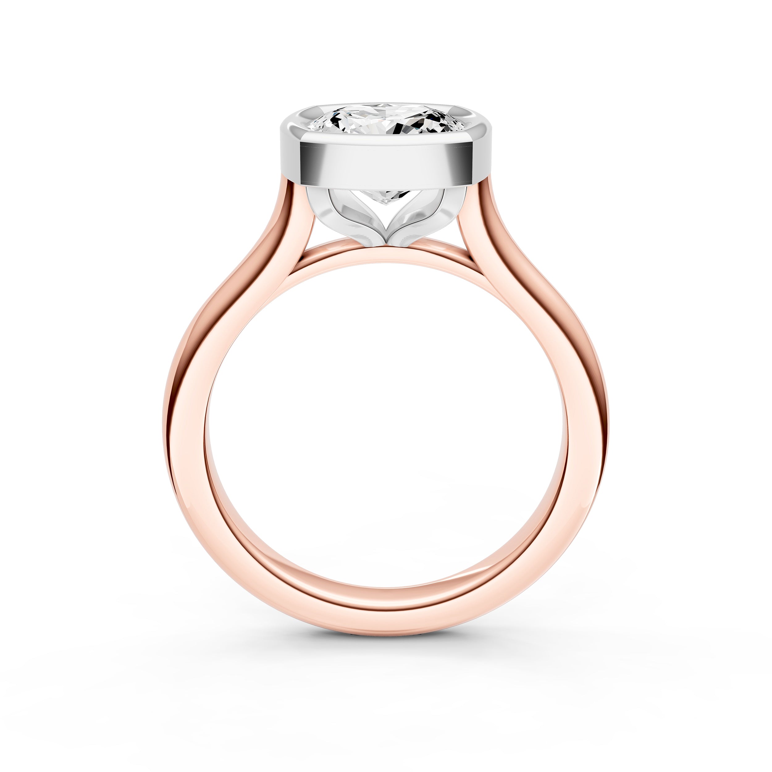 Bezel Cathedral Engagement Ring (Cushion) Birmingham Jewelry Engagement Ring Birmingham Jewelry 