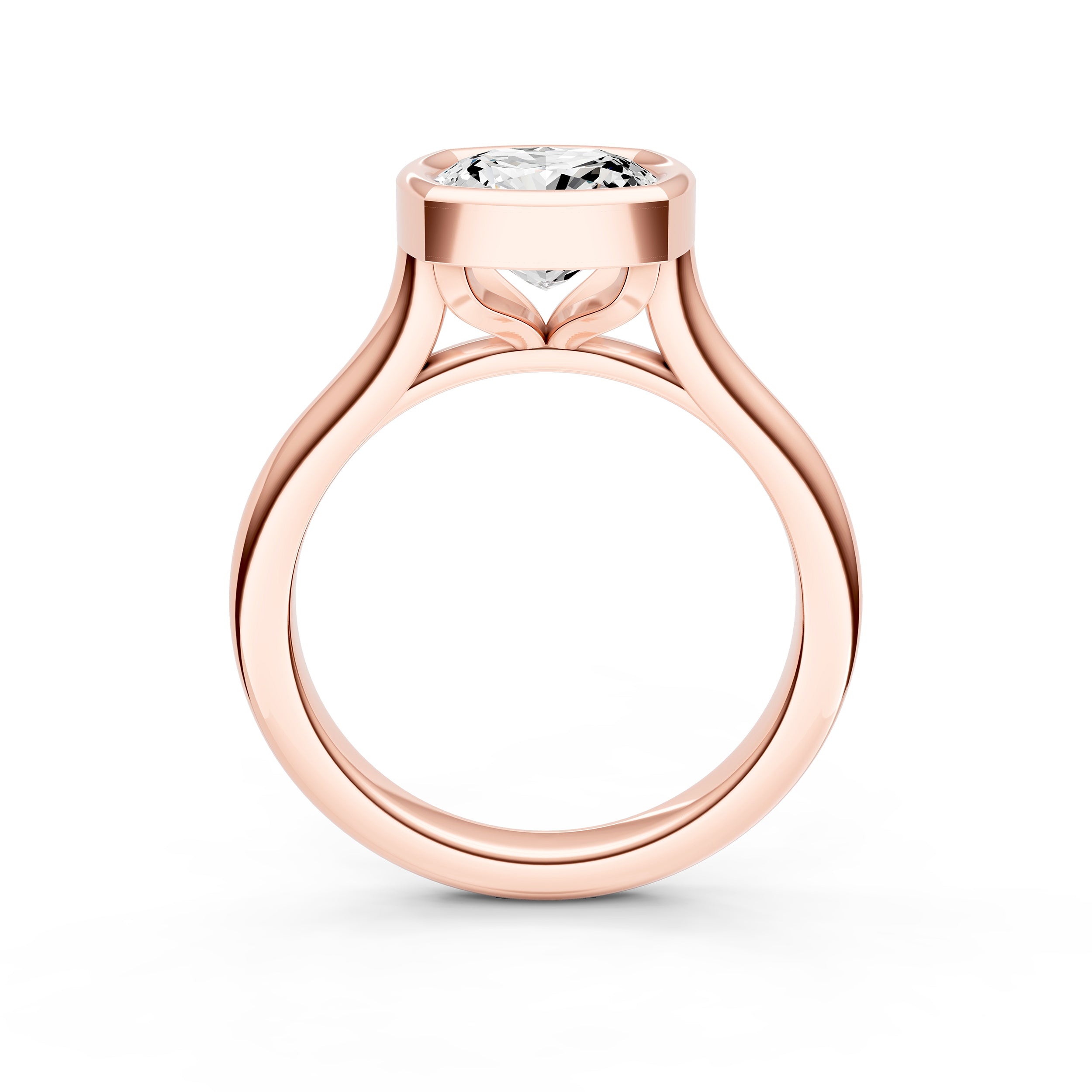 Bezel Cathedral Engagement Ring (Cushion) Birmingham Jewelry Engagement Ring Birmingham Jewelry 
