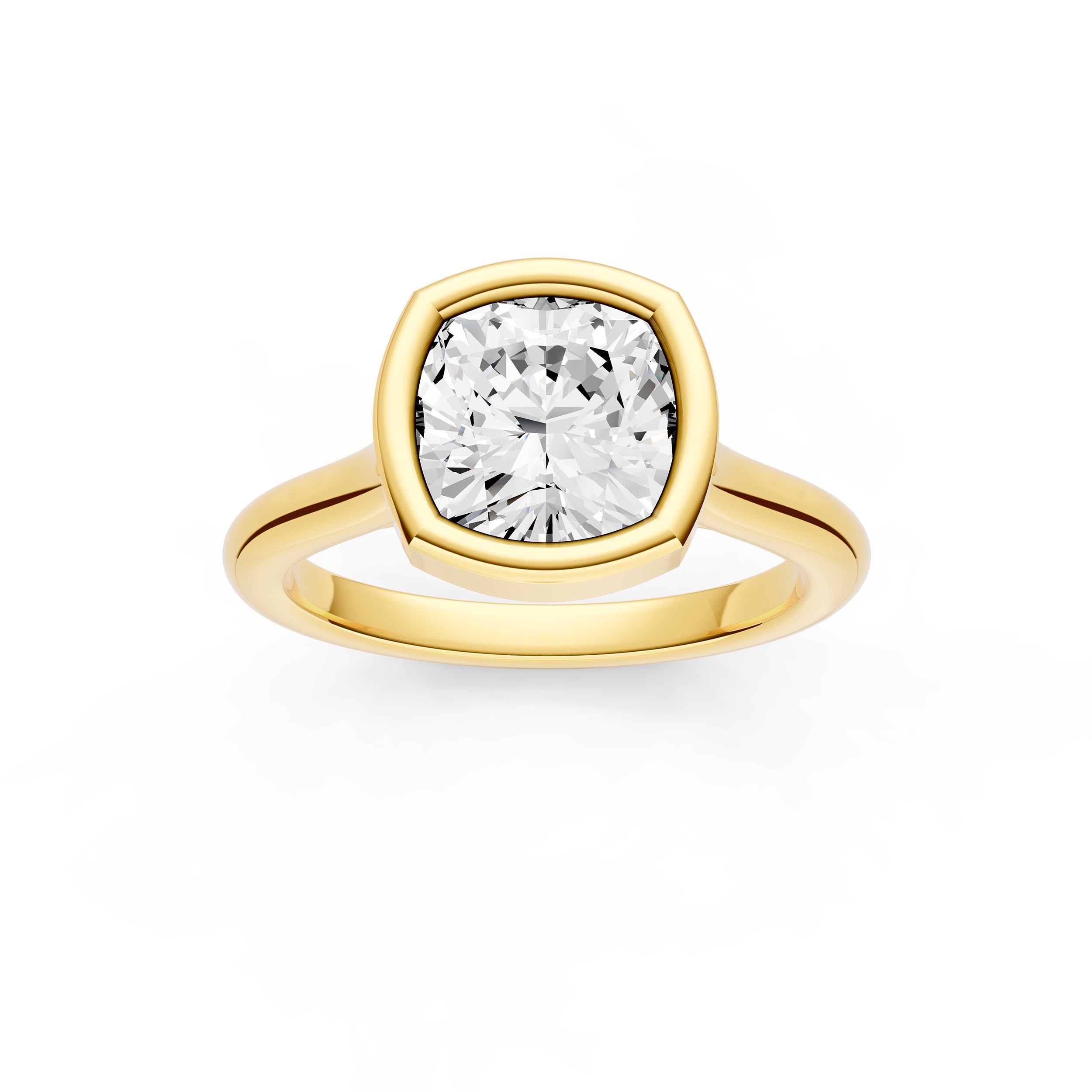 Bezel Cathedral Engagement Ring (Cushion) Birmingham Jewelry Engagement Ring Birmingham Jewelry 
