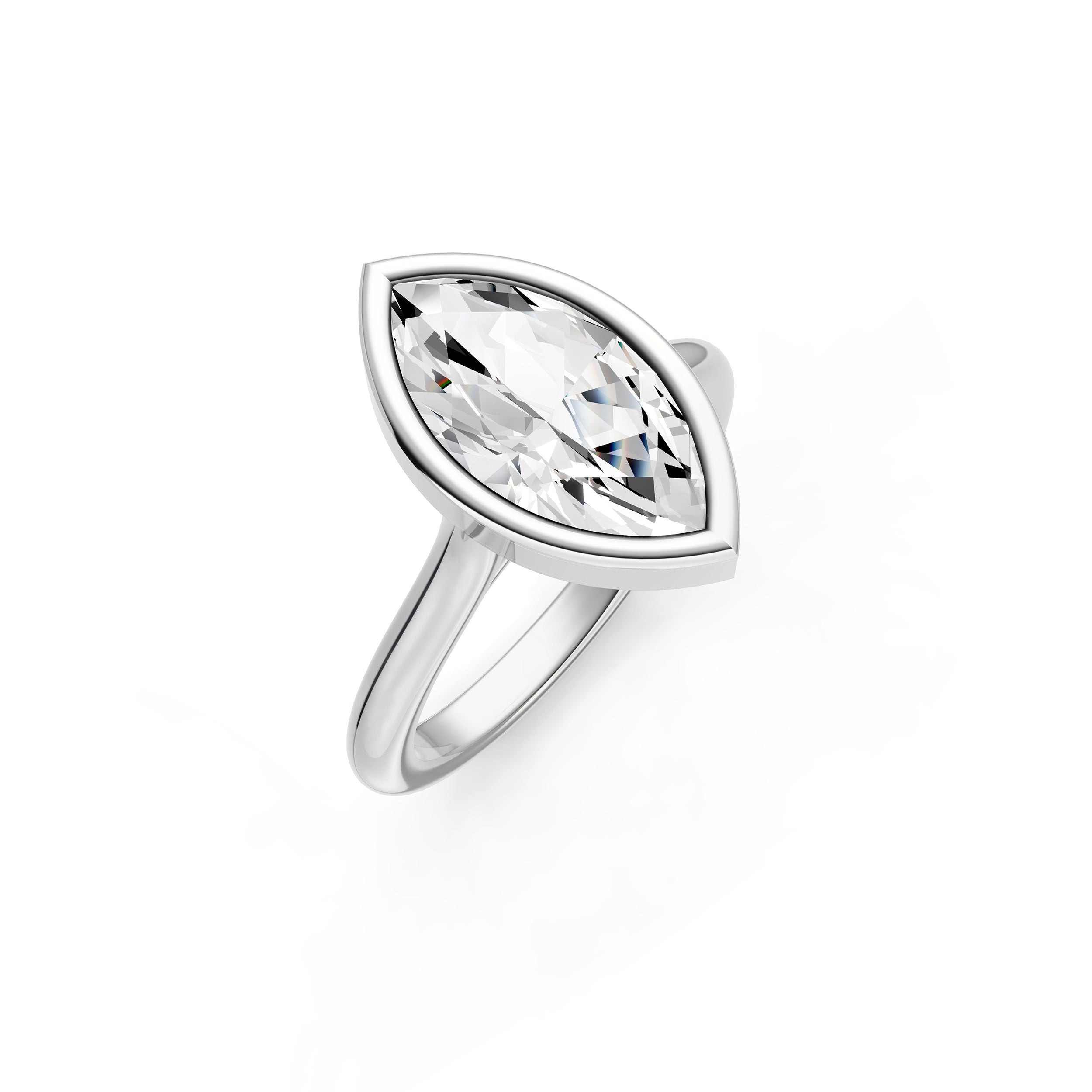 Bezel Cathedral Engagement Ring (Marquise) Birmingham Jewelry Engagement Ring Birmingham Jewelry 