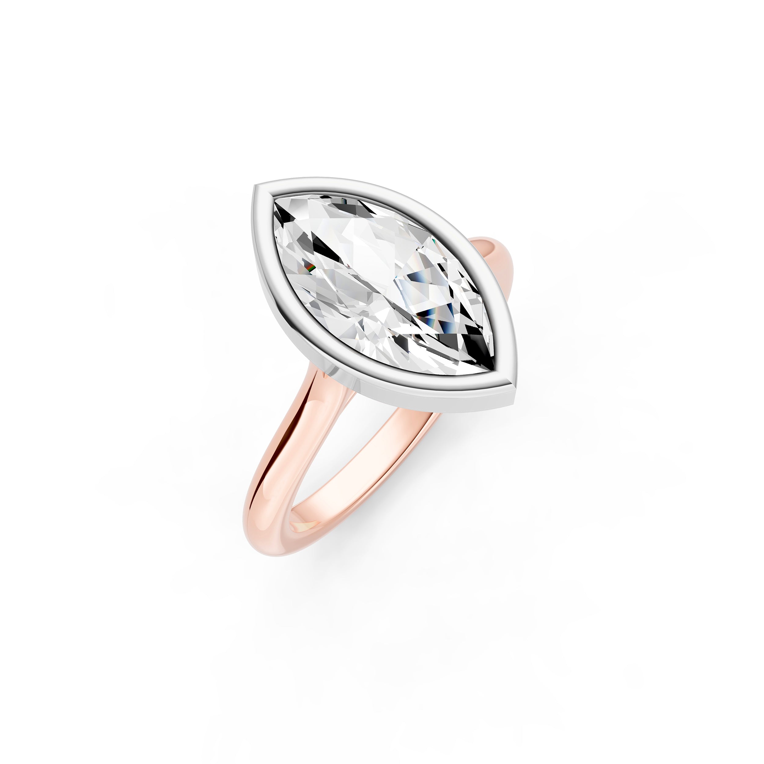 Bezel Cathedral Engagement Ring (Marquise) Birmingham Jewelry Engagement Ring Birmingham Jewelry 