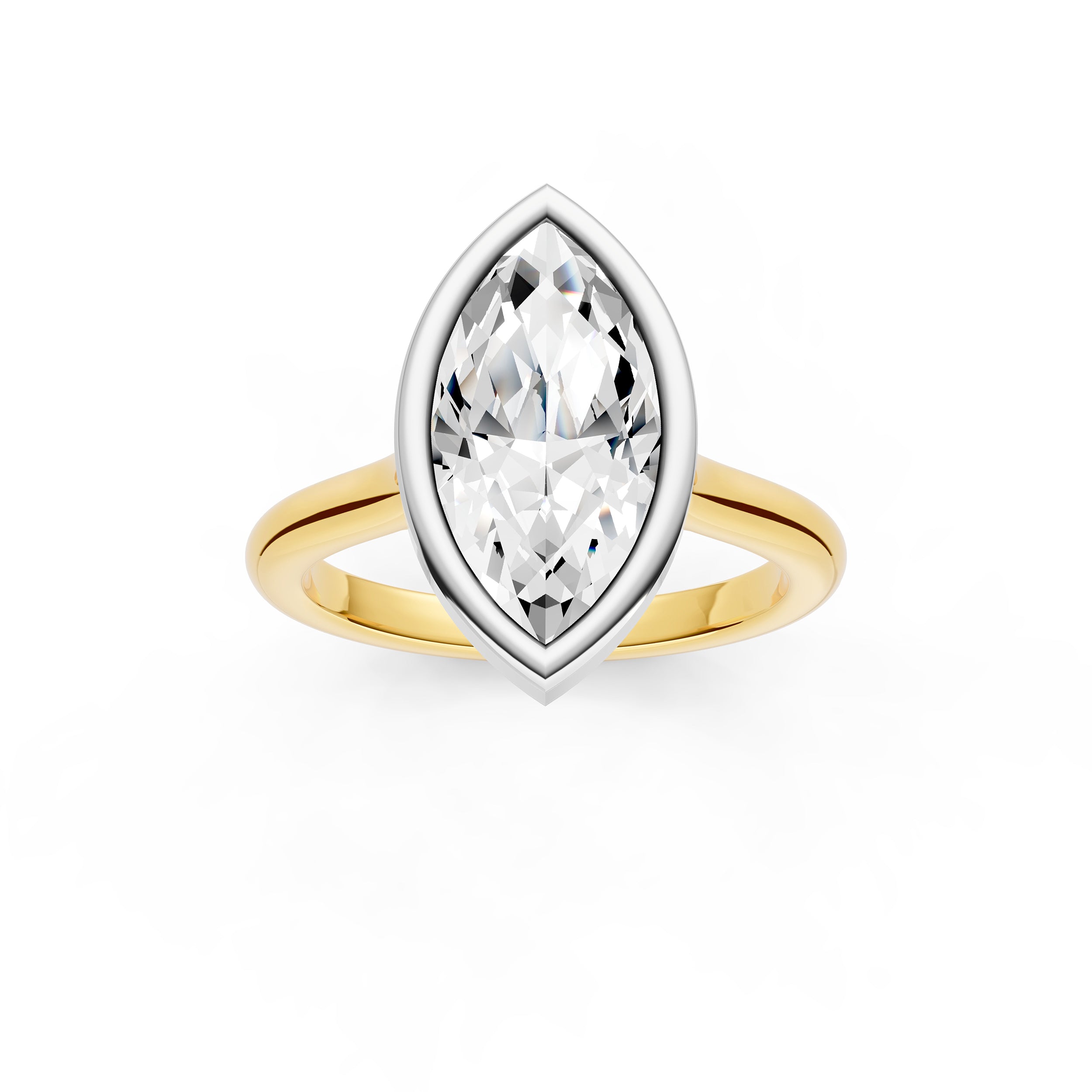 Bezel Cathedral Engagement Ring (Marquise) Birmingham Jewelry Engagement Ring Birmingham Jewelry 