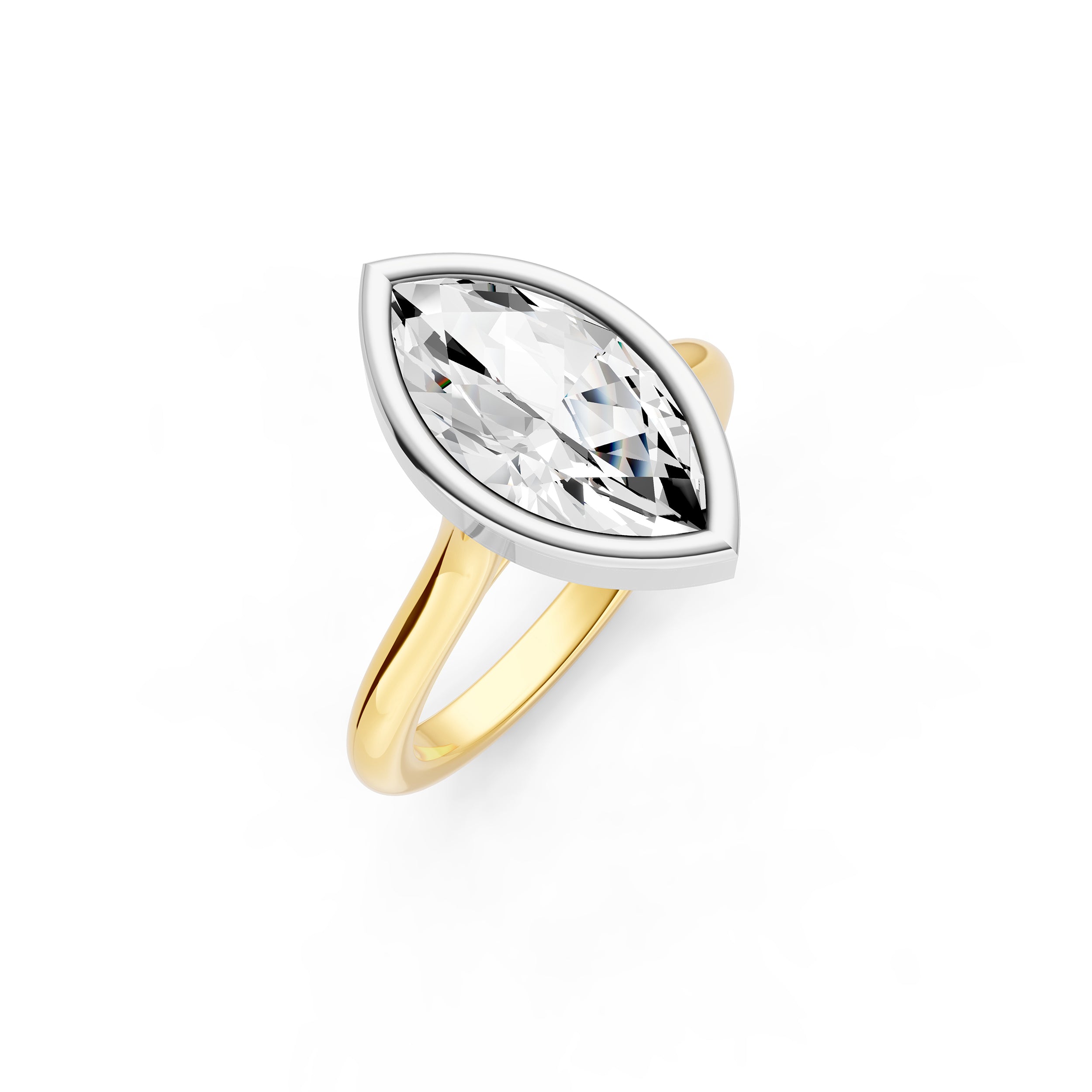 Bezel Cathedral Engagement Ring (Marquise) Birmingham Jewelry Engagement Ring Birmingham Jewelry 