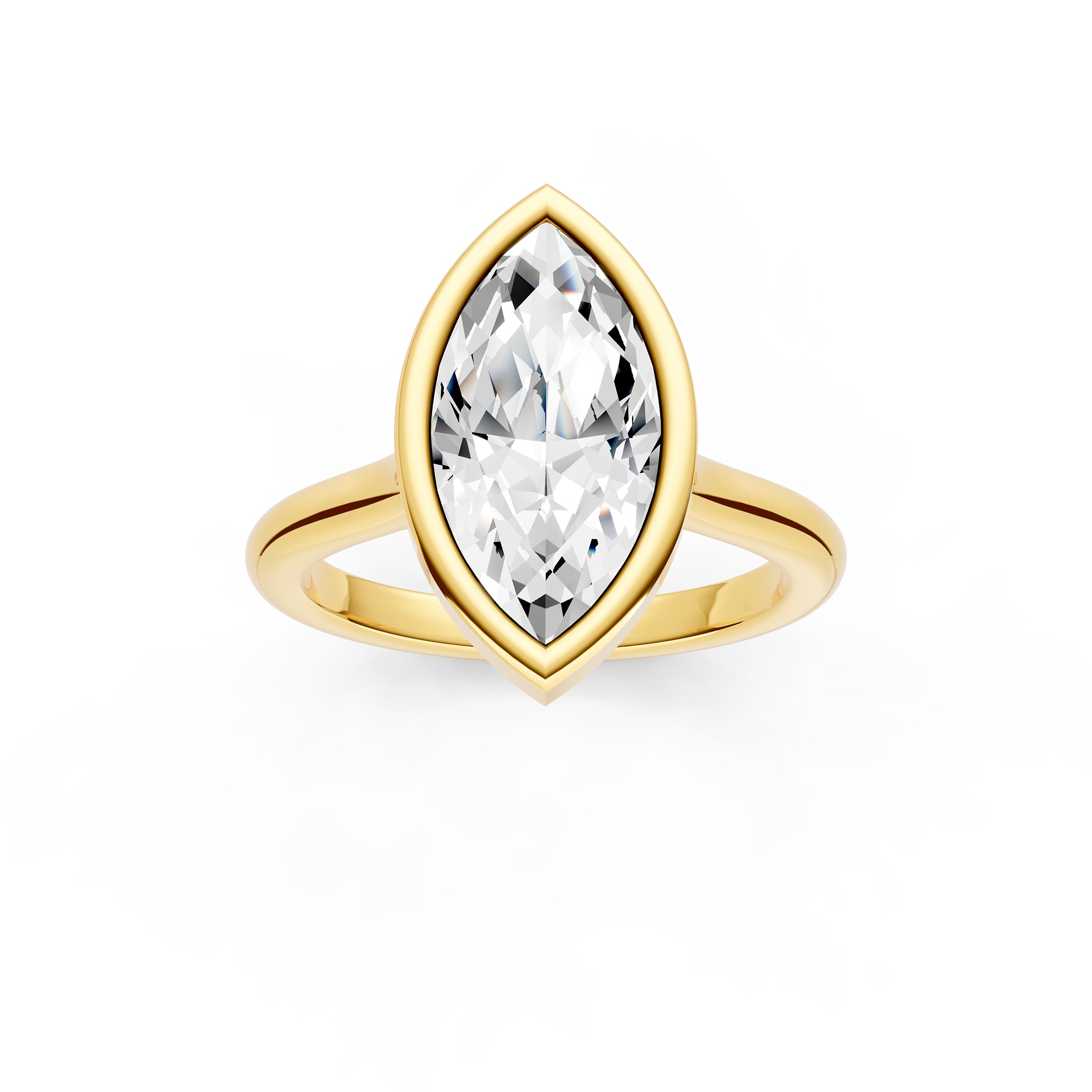 Bezel Cathedral Engagement Ring (Marquise) Birmingham Jewelry Engagement Ring Birmingham Jewelry 