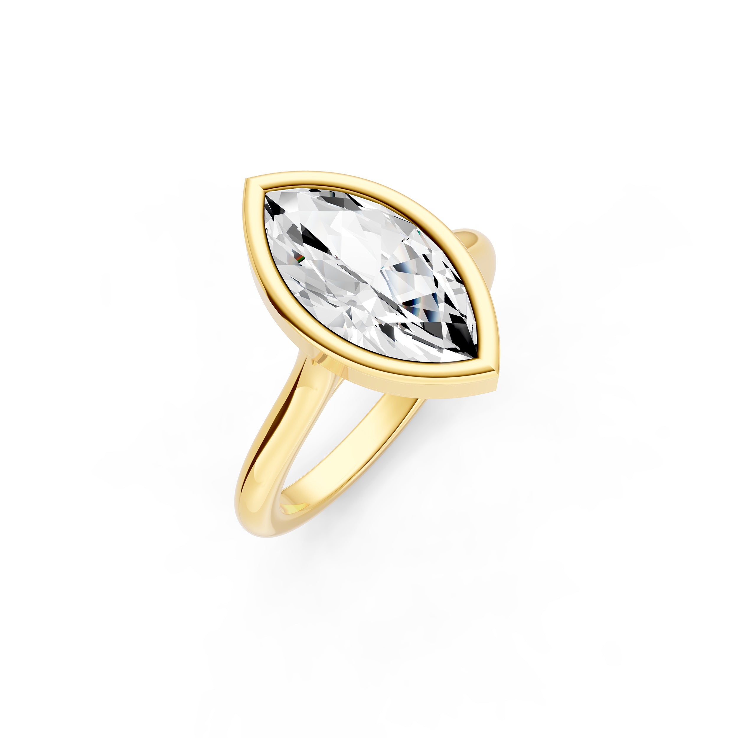 Bezel Cathedral Engagement Ring (Marquise) Birmingham Jewelry Engagement Ring Birmingham Jewelry 