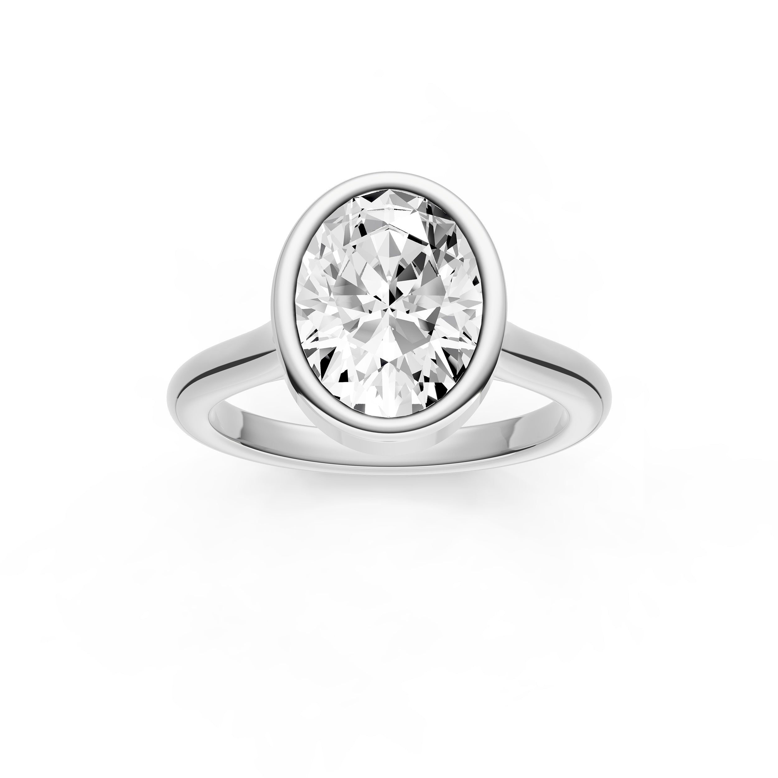 Bezel Cathedral Engagement Ring (Oval) Birmingham Jewelry Engagement Ring Birmingham Jewelry 