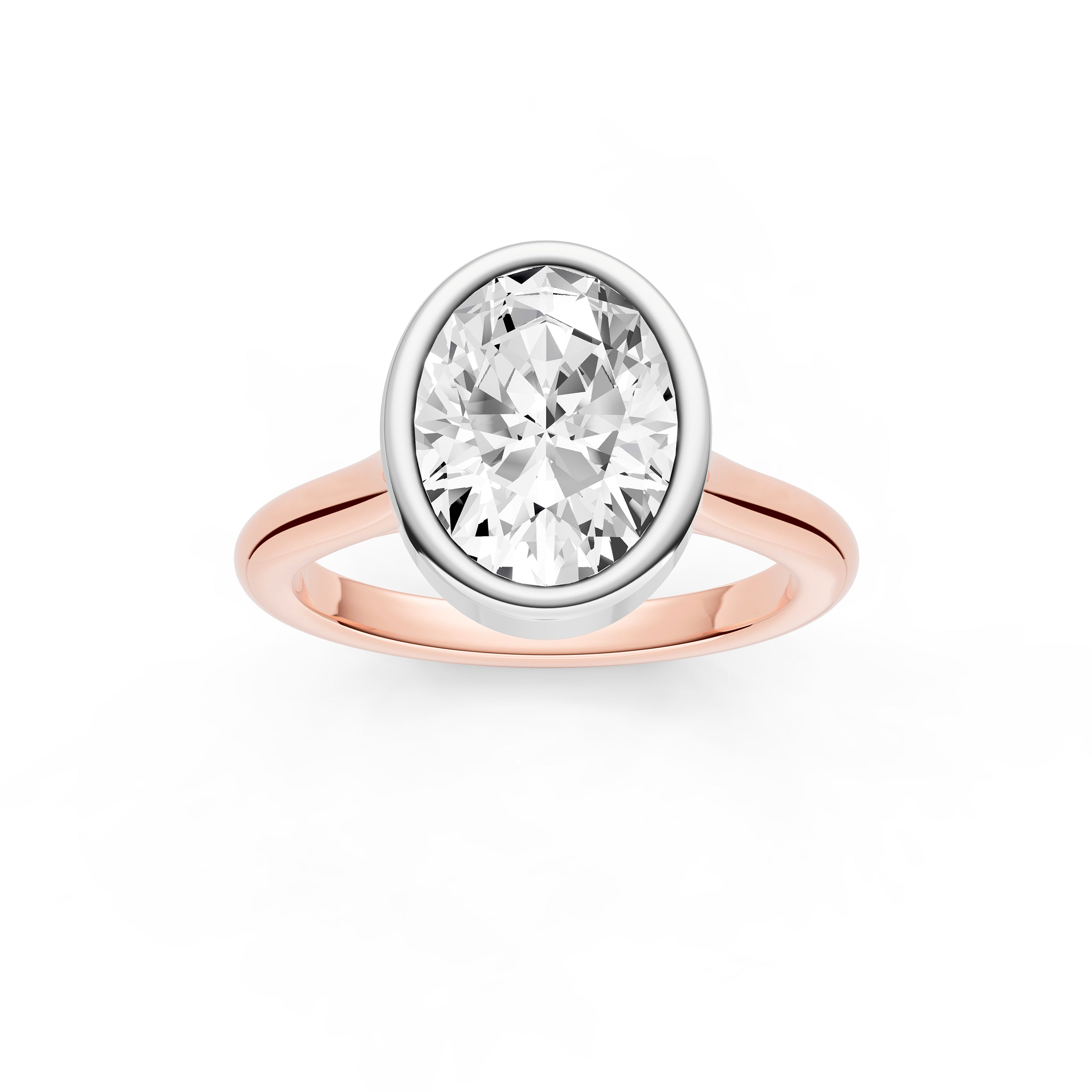 Bezel Cathedral Engagement Ring (Oval) Birmingham Jewelry Engagement Ring Birmingham Jewelry 