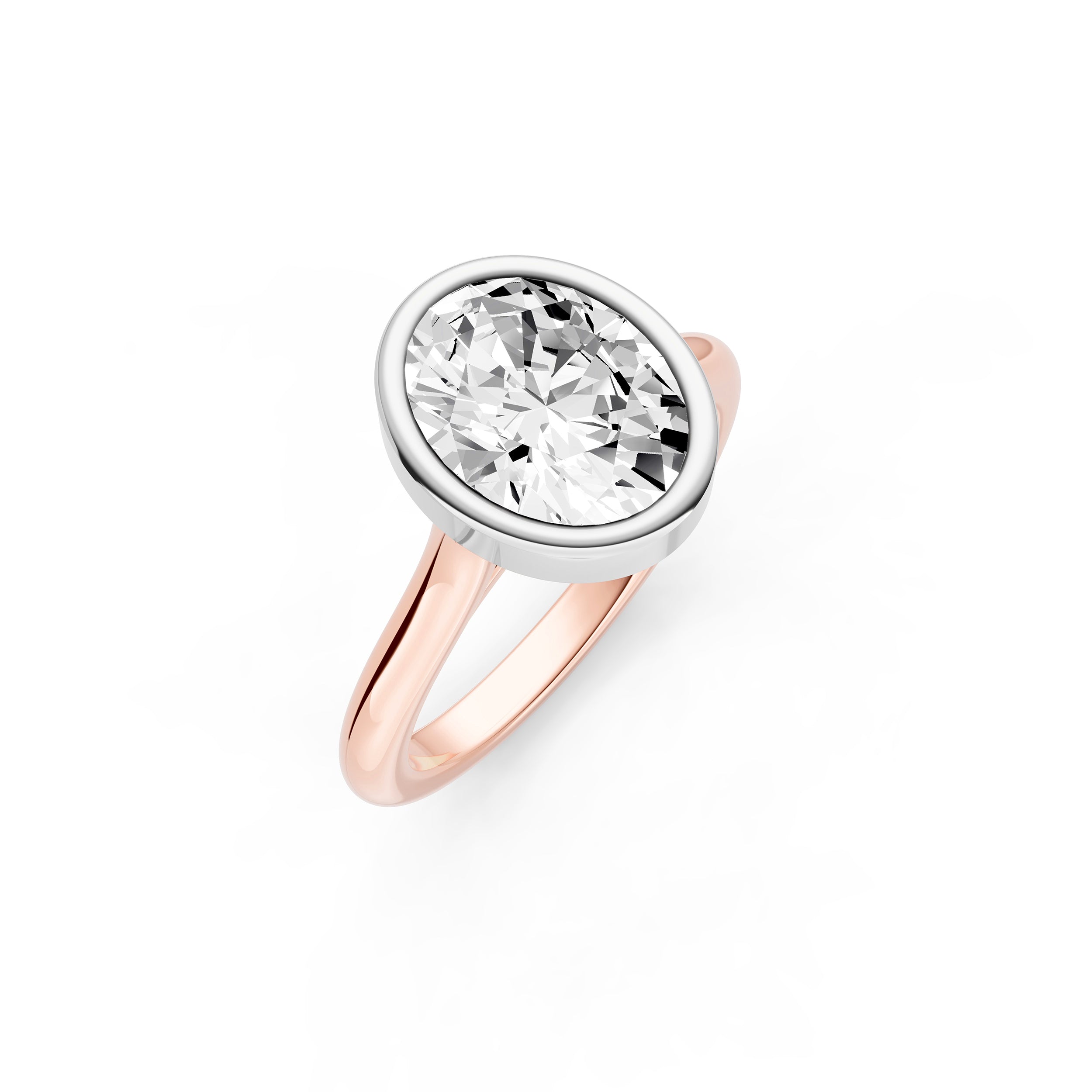 Bezel Cathedral Engagement Ring (Oval) Birmingham Jewelry Engagement Ring Birmingham Jewelry 