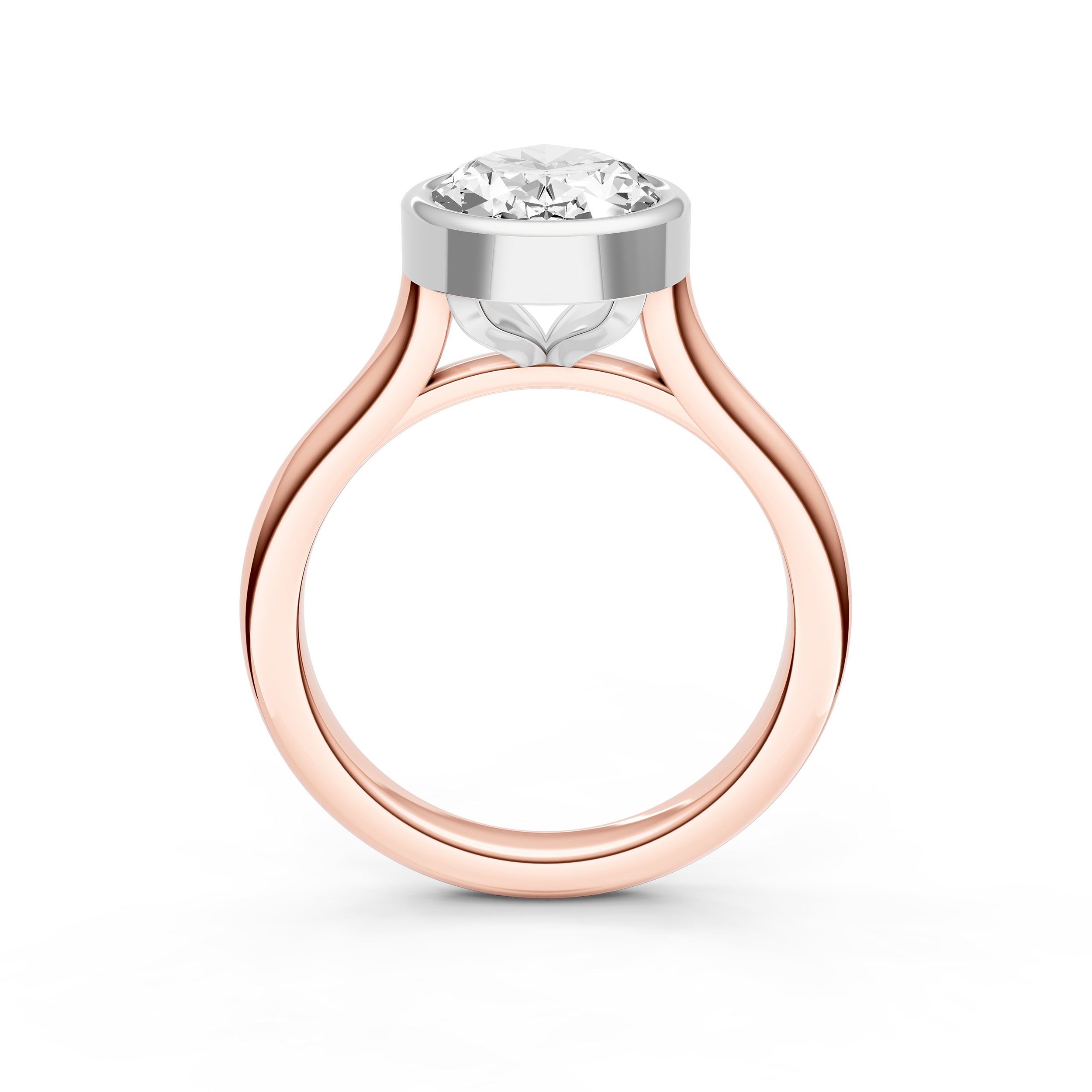 Bezel Cathedral Engagement Ring (Oval) Birmingham Jewelry Engagement Ring Birmingham Jewelry 