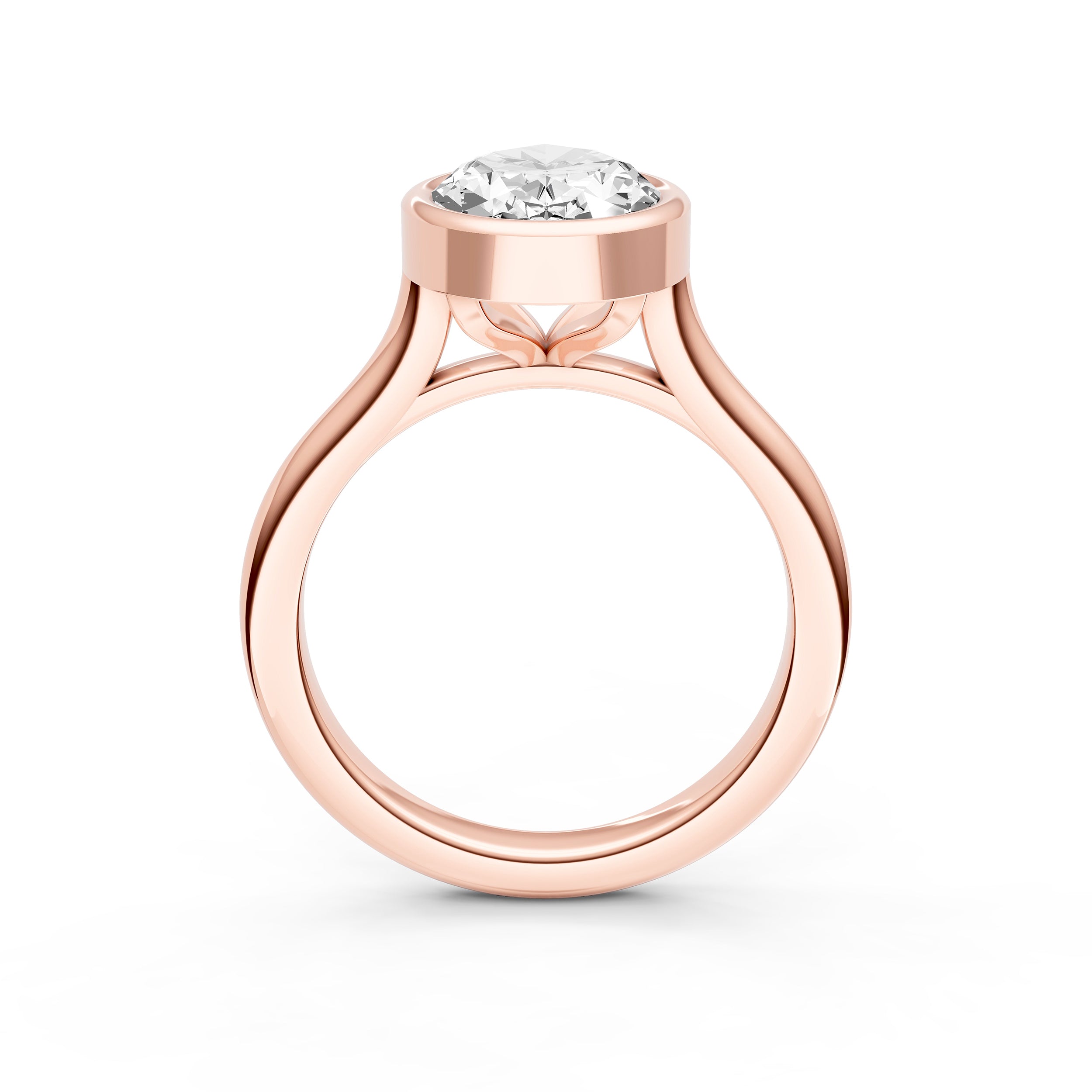 Bezel Cathedral Engagement Ring (Oval) Birmingham Jewelry Engagement Ring Birmingham Jewelry 