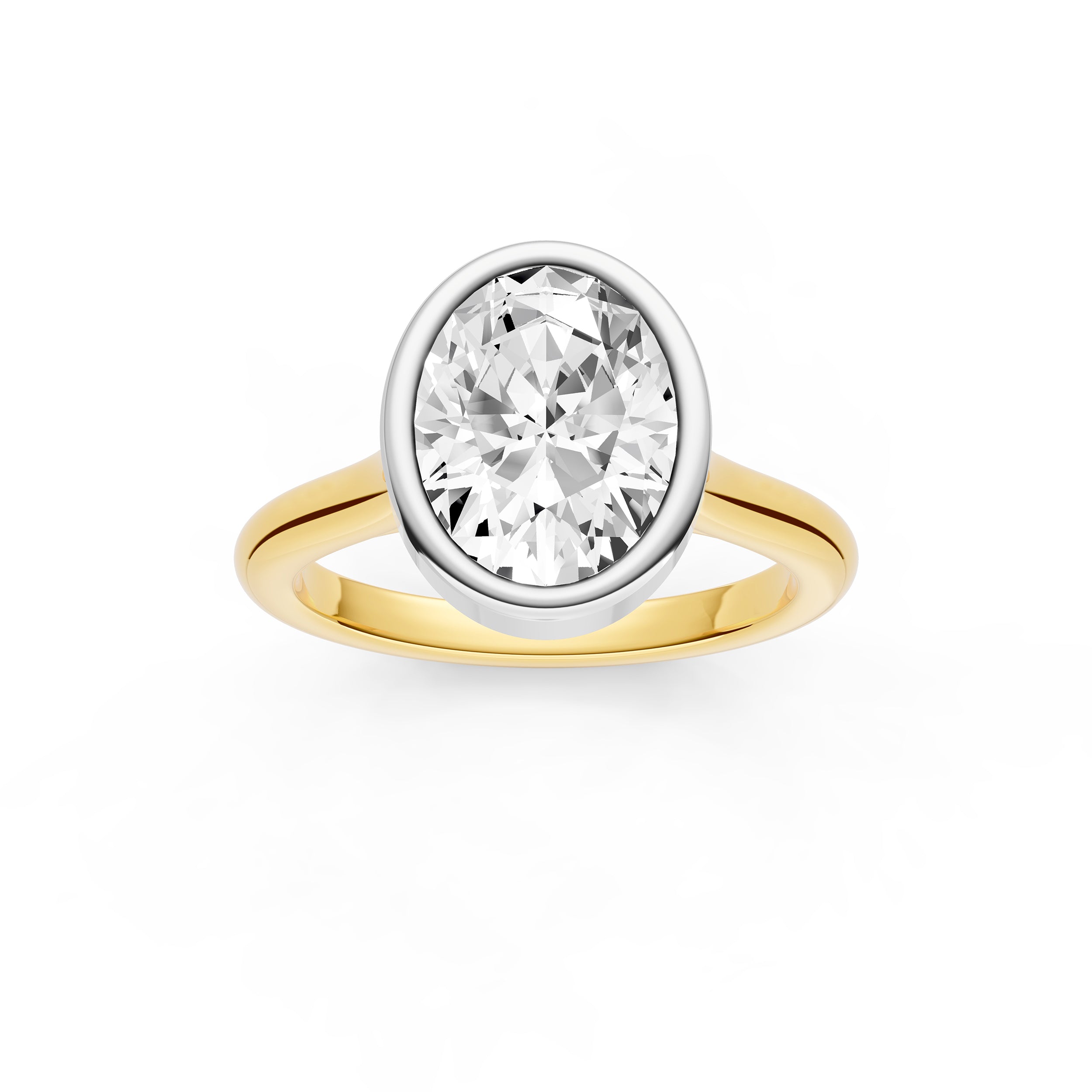 Bezel Cathedral Engagement Ring (Oval) Birmingham Jewelry Engagement Ring Birmingham Jewelry 