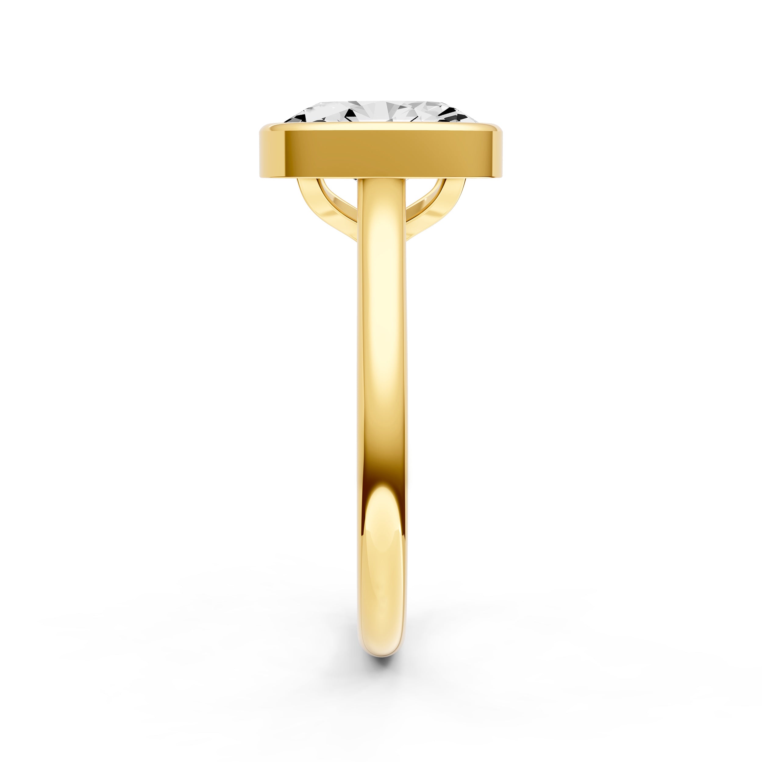Bezel Cathedral Engagement Ring (Oval) Birmingham Jewelry Engagement Ring Birmingham Jewelry 