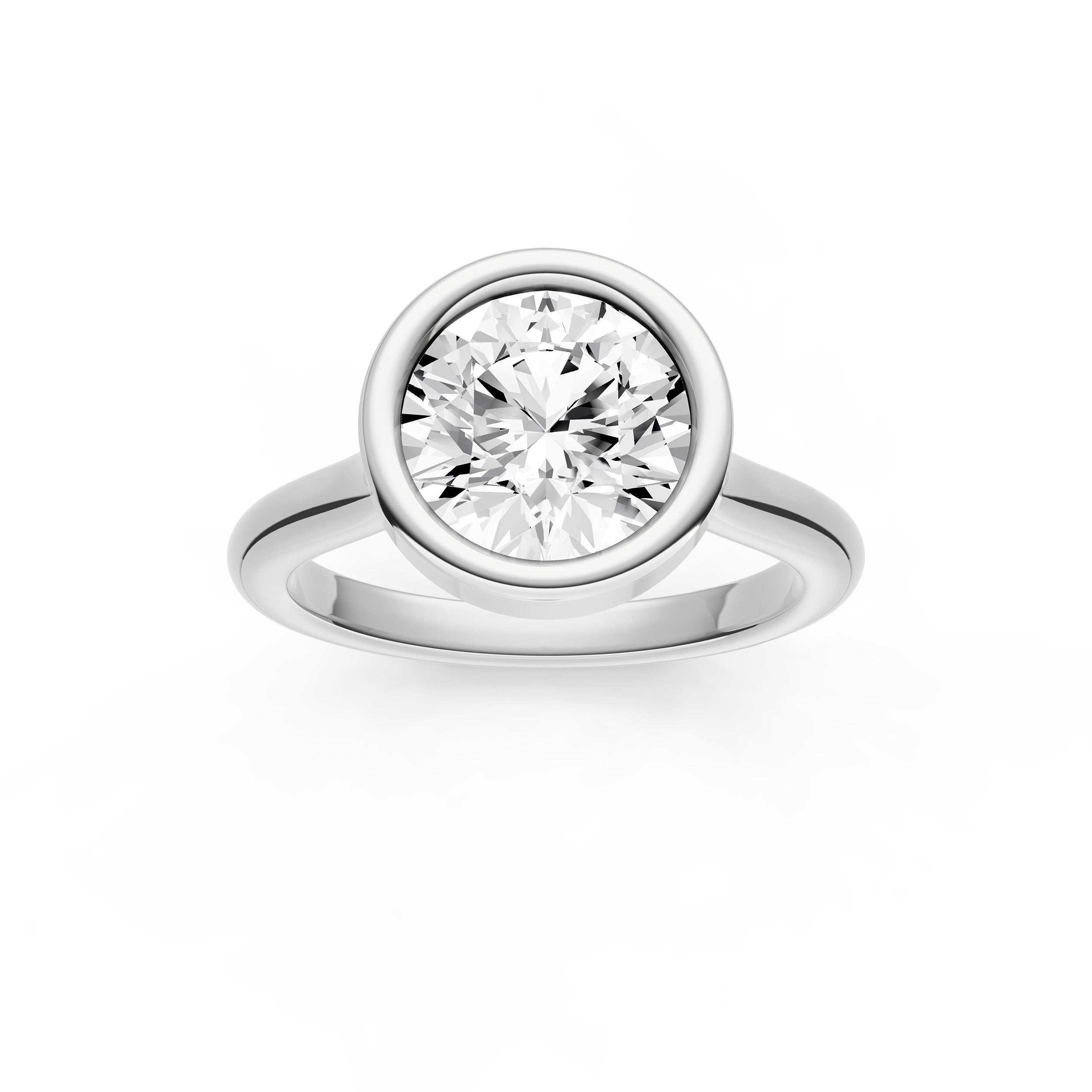 Bezel Cathedral Engagement Ring (Round) Birmingham Jewelry Engagement Ring Birmingham Jewelry 